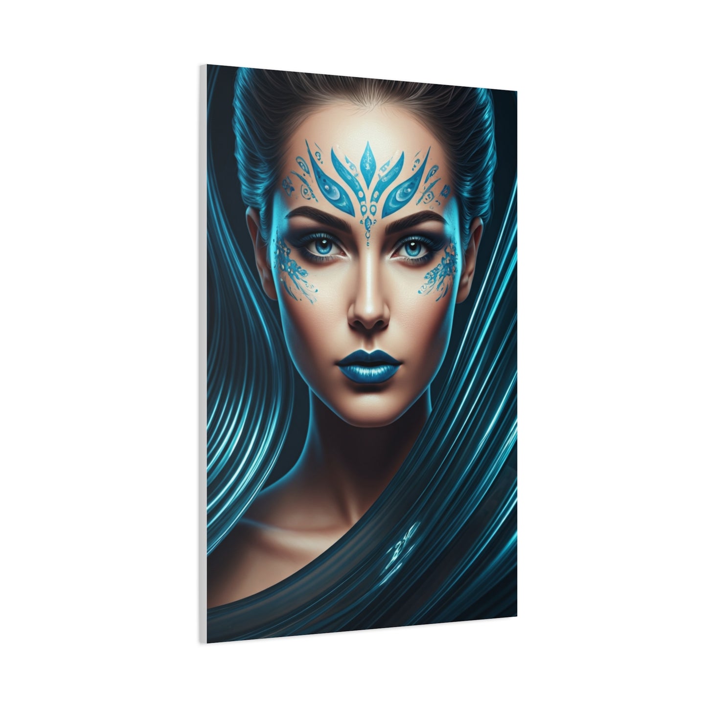 Mythic Blue Empress Portrait Wall Art & Canvas Prints