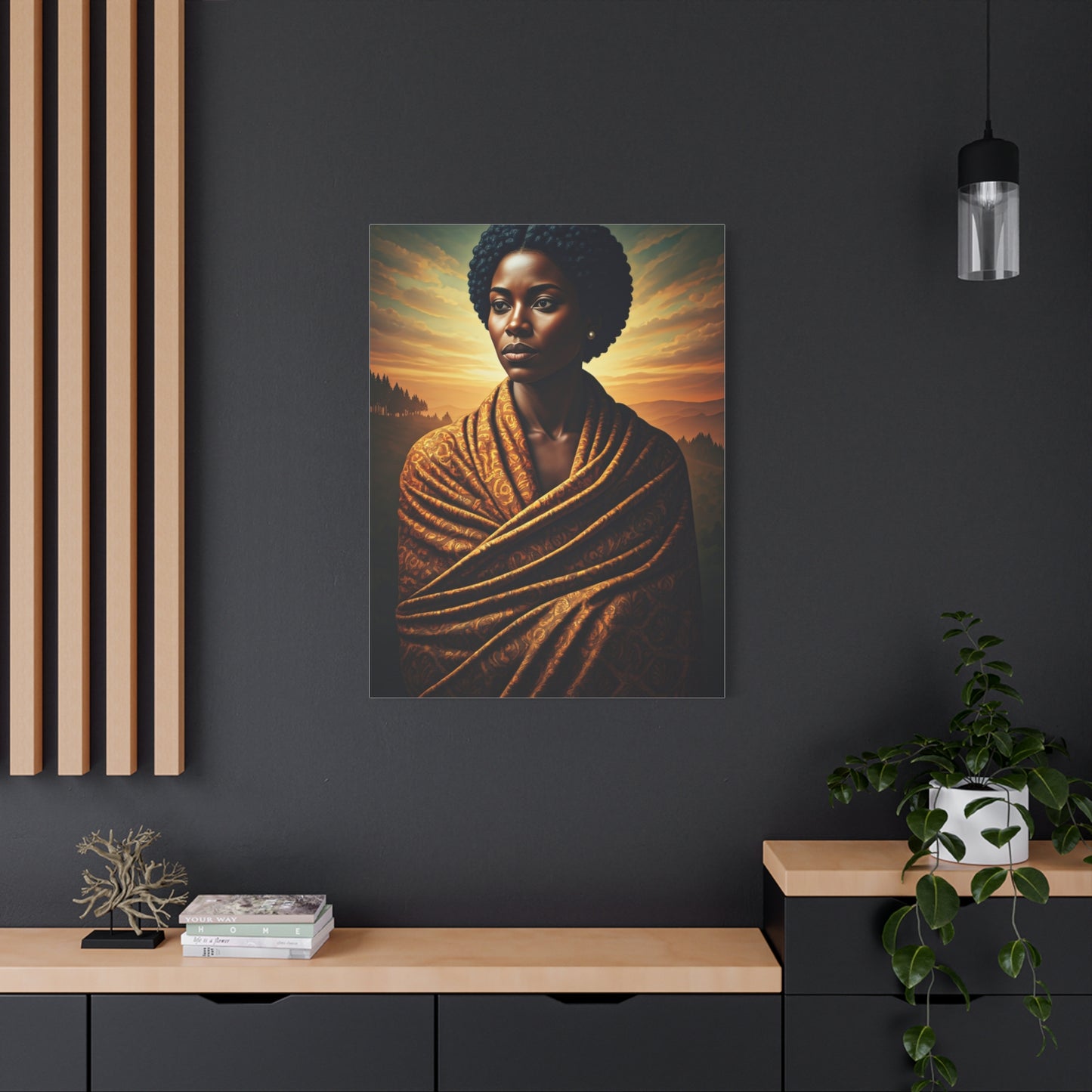 Golden Horizon Queen Portrait Wall Art & Canvas Prints