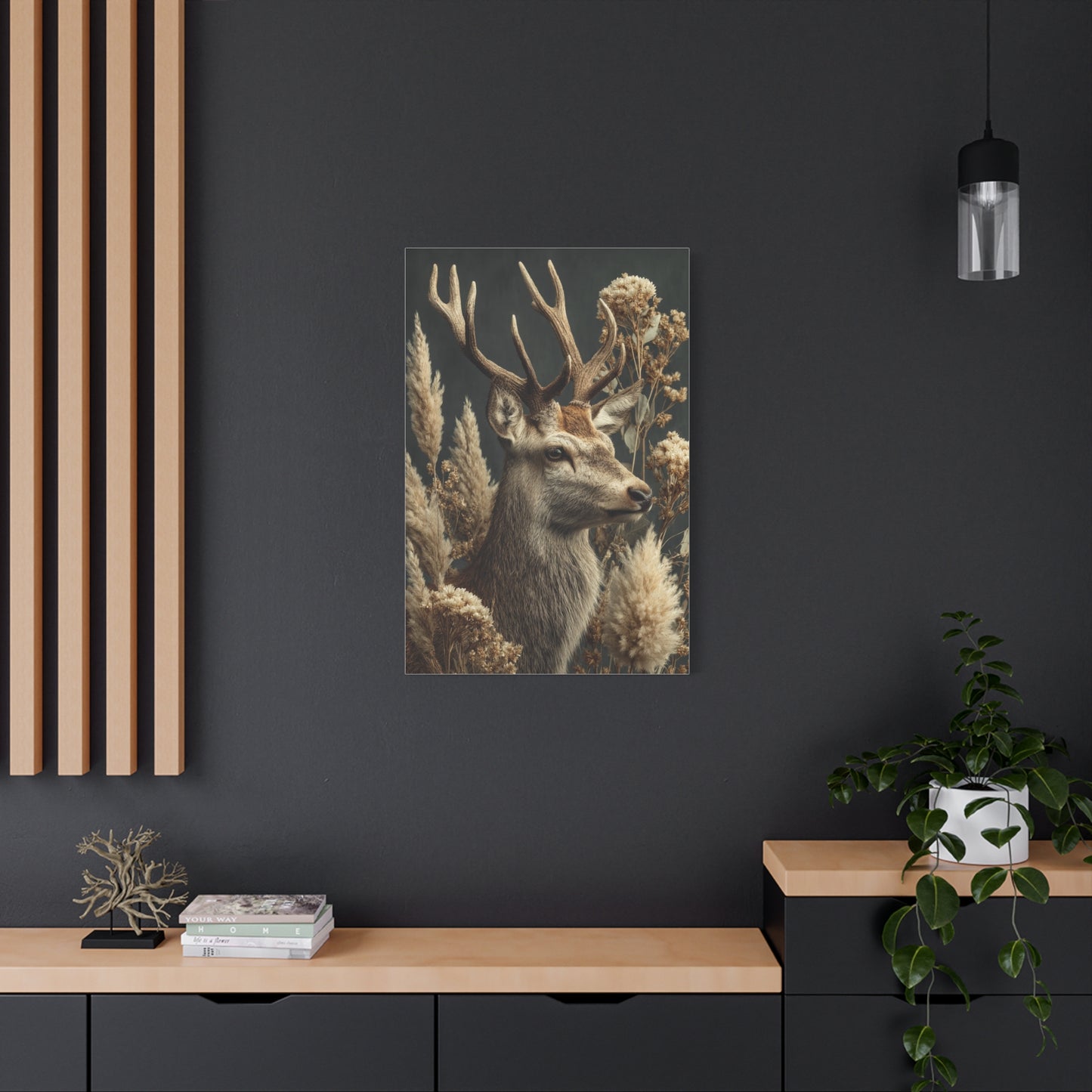 Victorian Natural History Deer Study Wall Art & Canvas Print