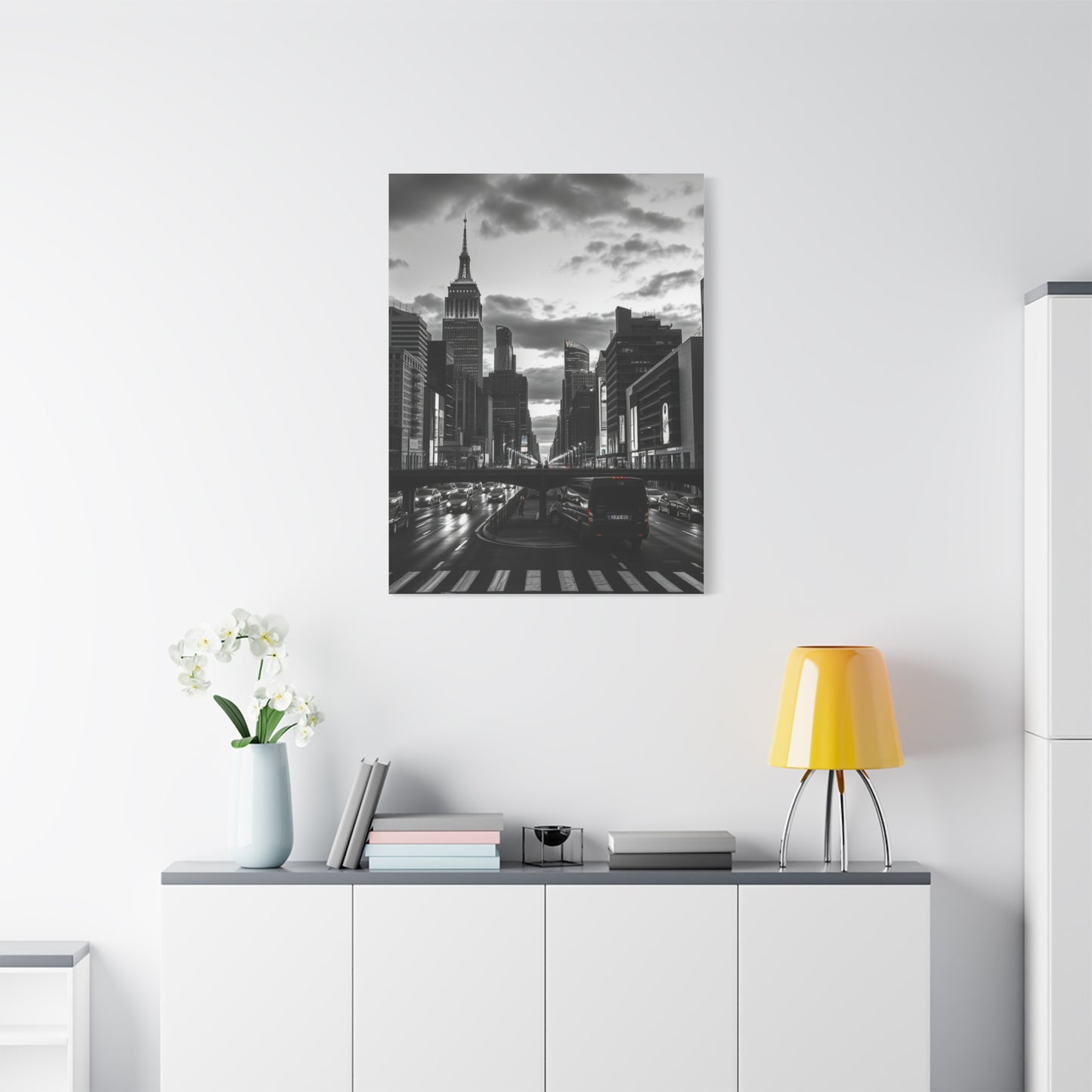 Black & White Cityscapes Art Refined Canvas Wall Art & Canvas Print