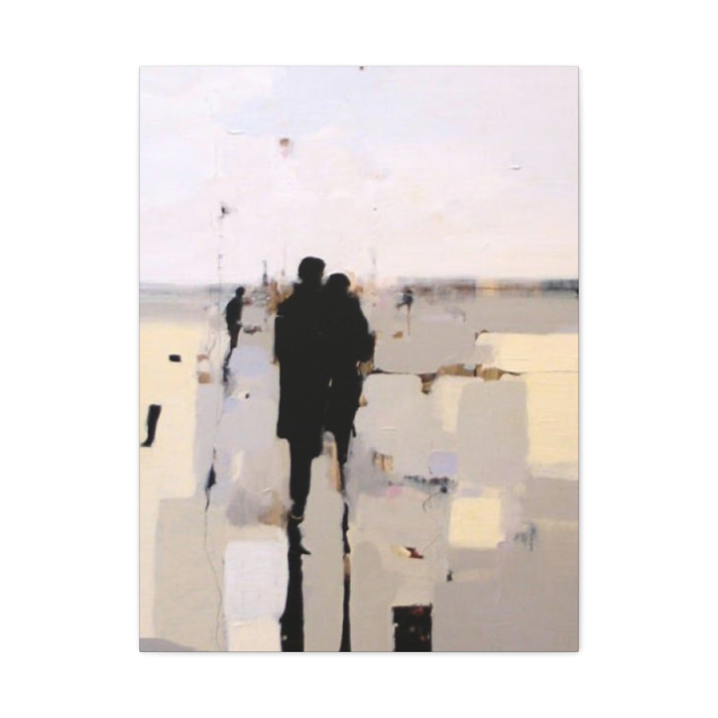 Couple Oil Painting Modernism Wall Art & Canvas Prints