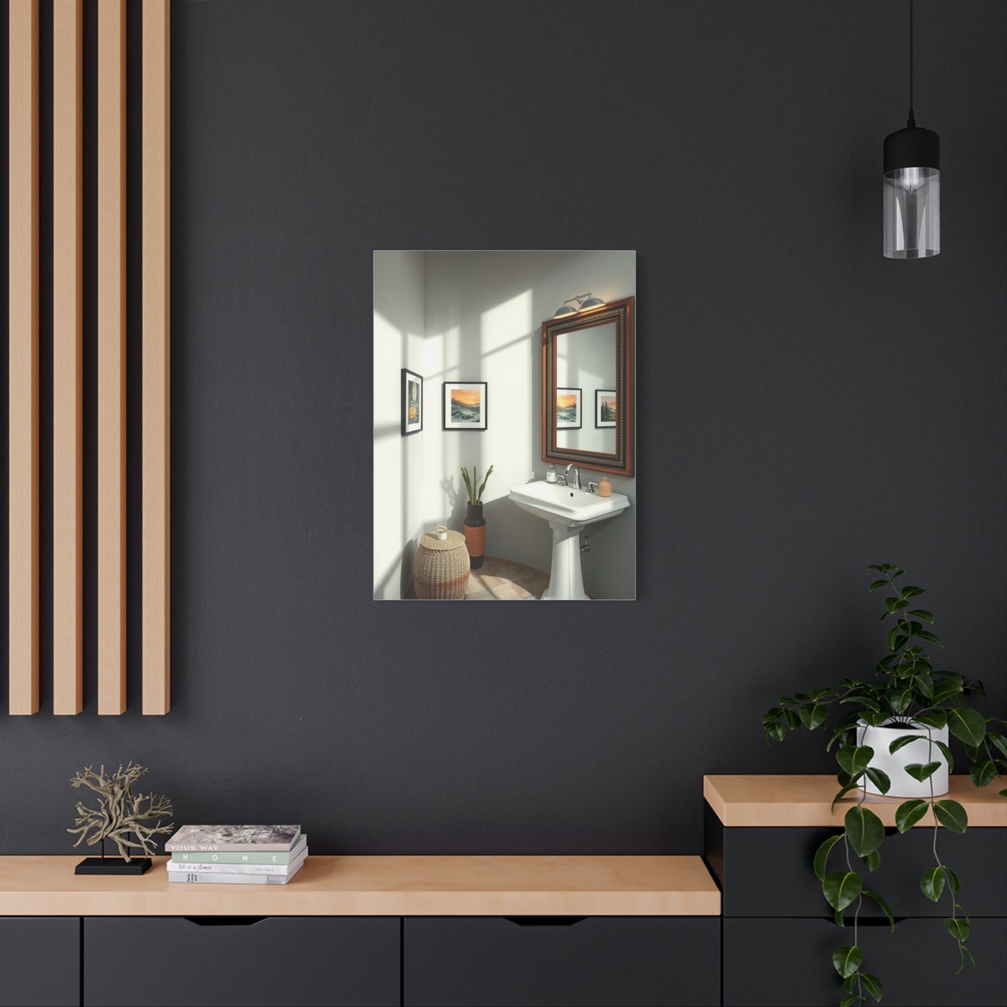 Sophisticated Spa Scene Canvas Wall Art & Canvas Print