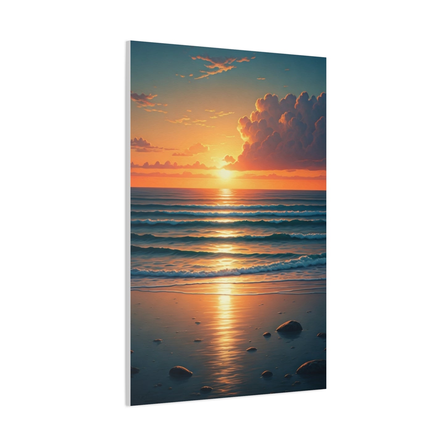 Sunset Tide Glow Coastal Wall Art & Canvas Prints