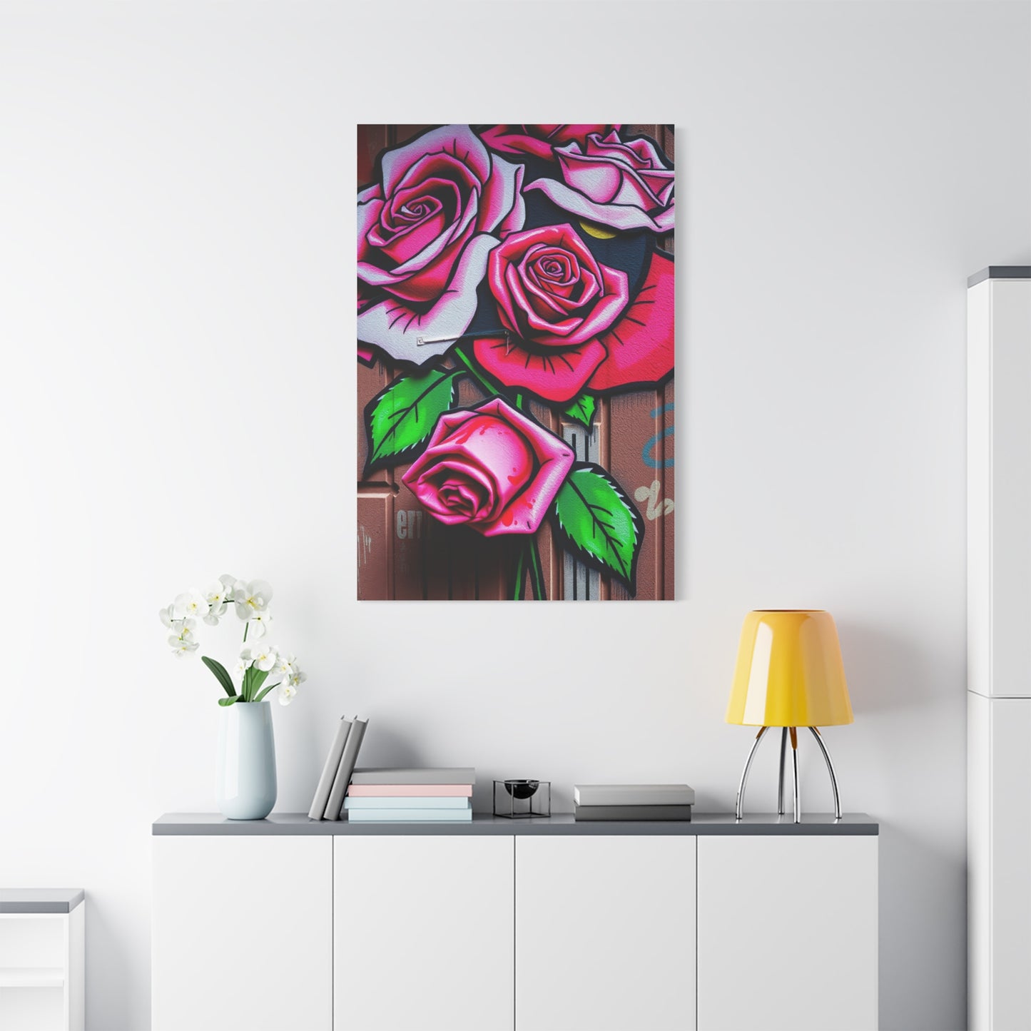 Sublime Rose Graffiti Art Wall Art & Canvas Print