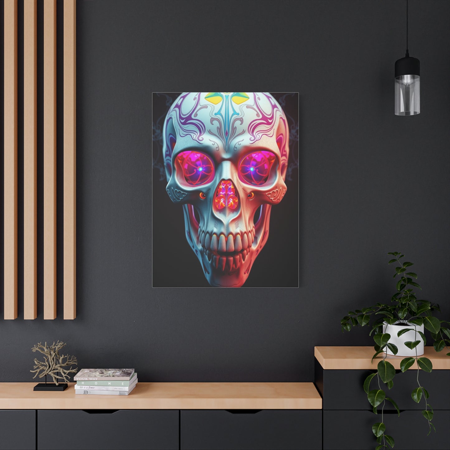 Vision 3D Trippy Skull Art By Ali Gulec Art Art Wall Art & Canvas Print