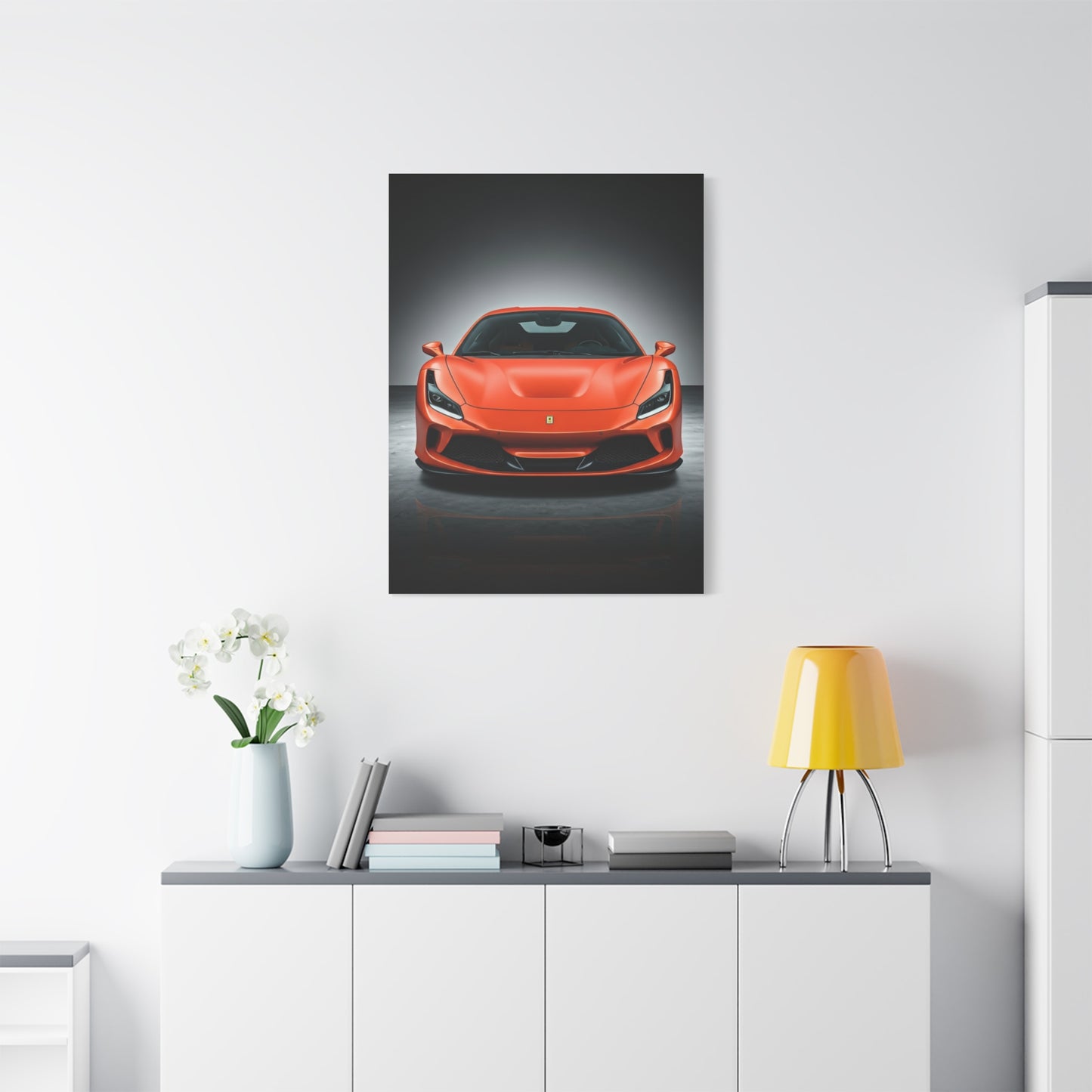 Ferrari F8 Tributo Minimal Studio Wall Art & Canvas Prints