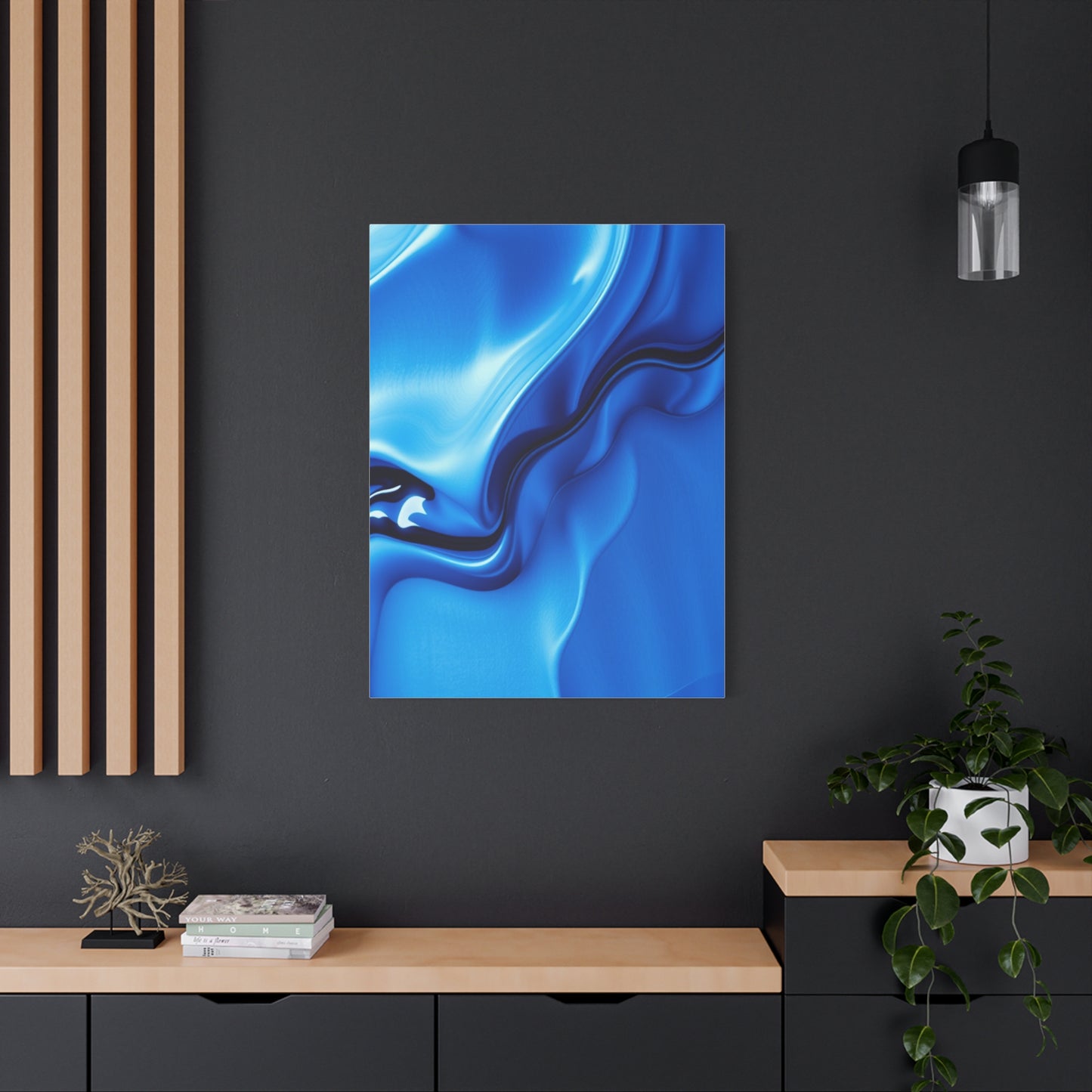 Blue Abstract Art Supreme Gallery Wall Art & Canvas Print