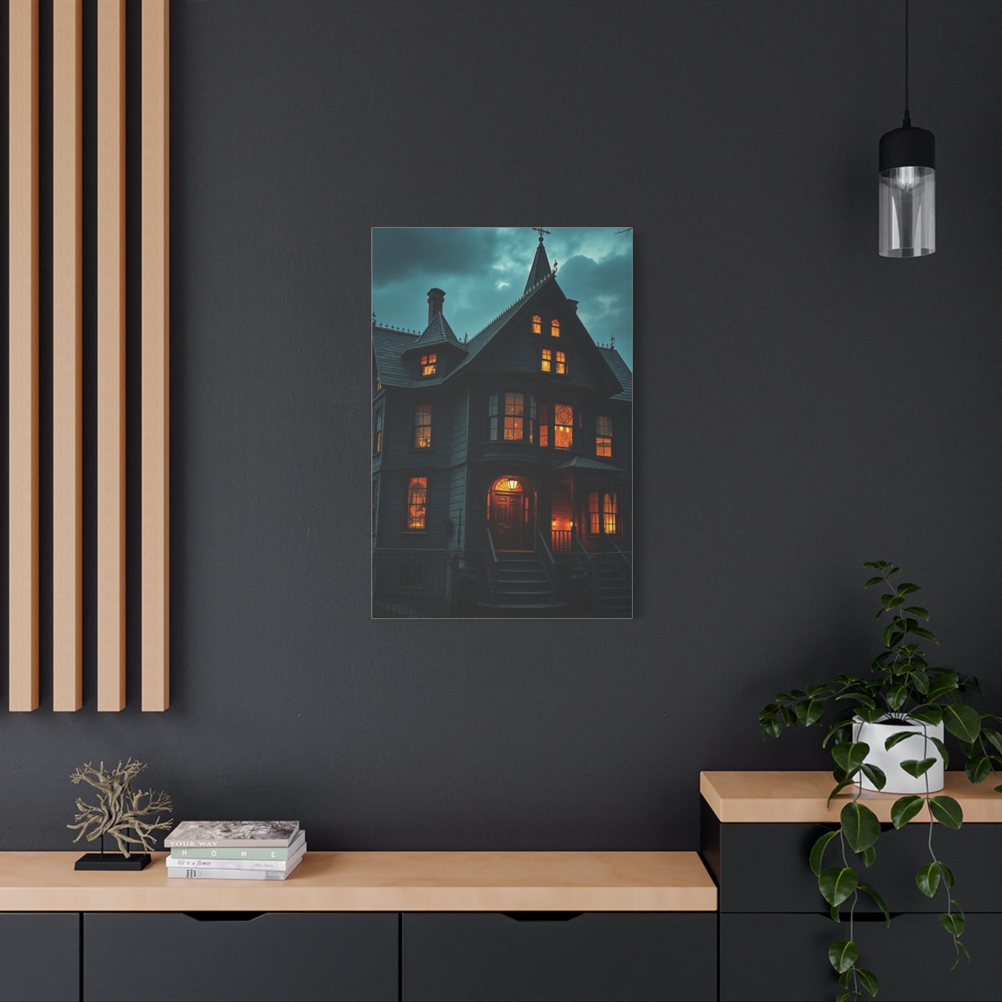 Vision Haunted House Art Art Wall Art & Canvas Print