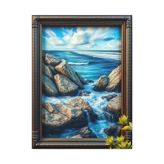 Serene Shoreline Elegance Wall Art & Canvas Print