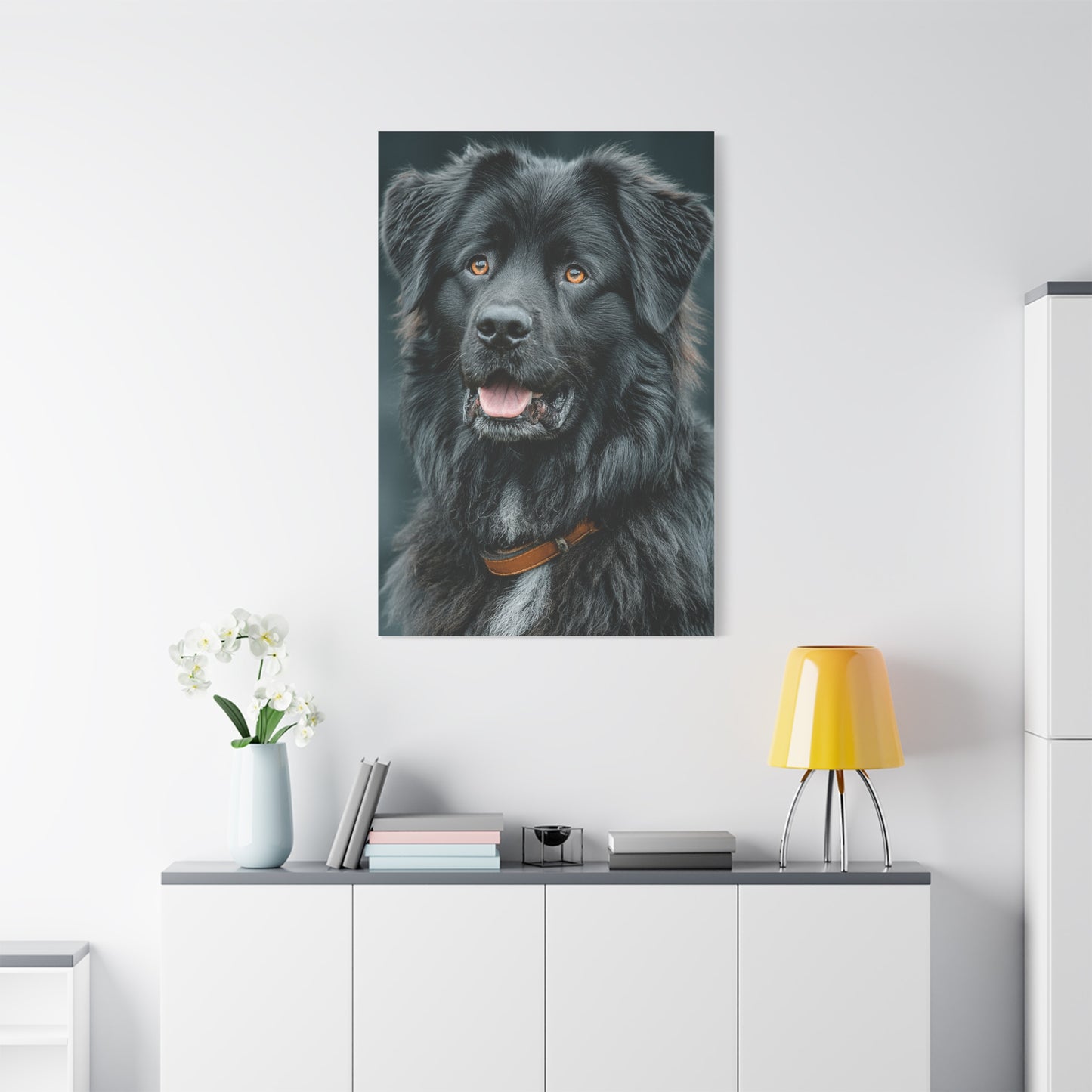 Noble Newfoundland Portrait Wall Art & Canvas Print