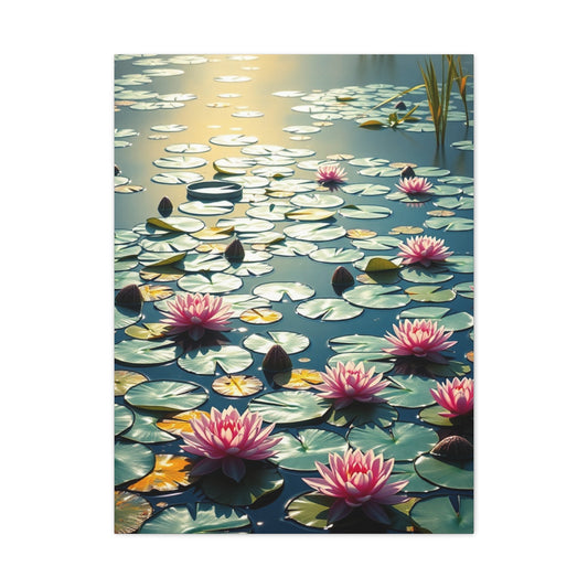 Claude Monet Water Lilies Art Refined Canvas Wall Art & Canvas Print
