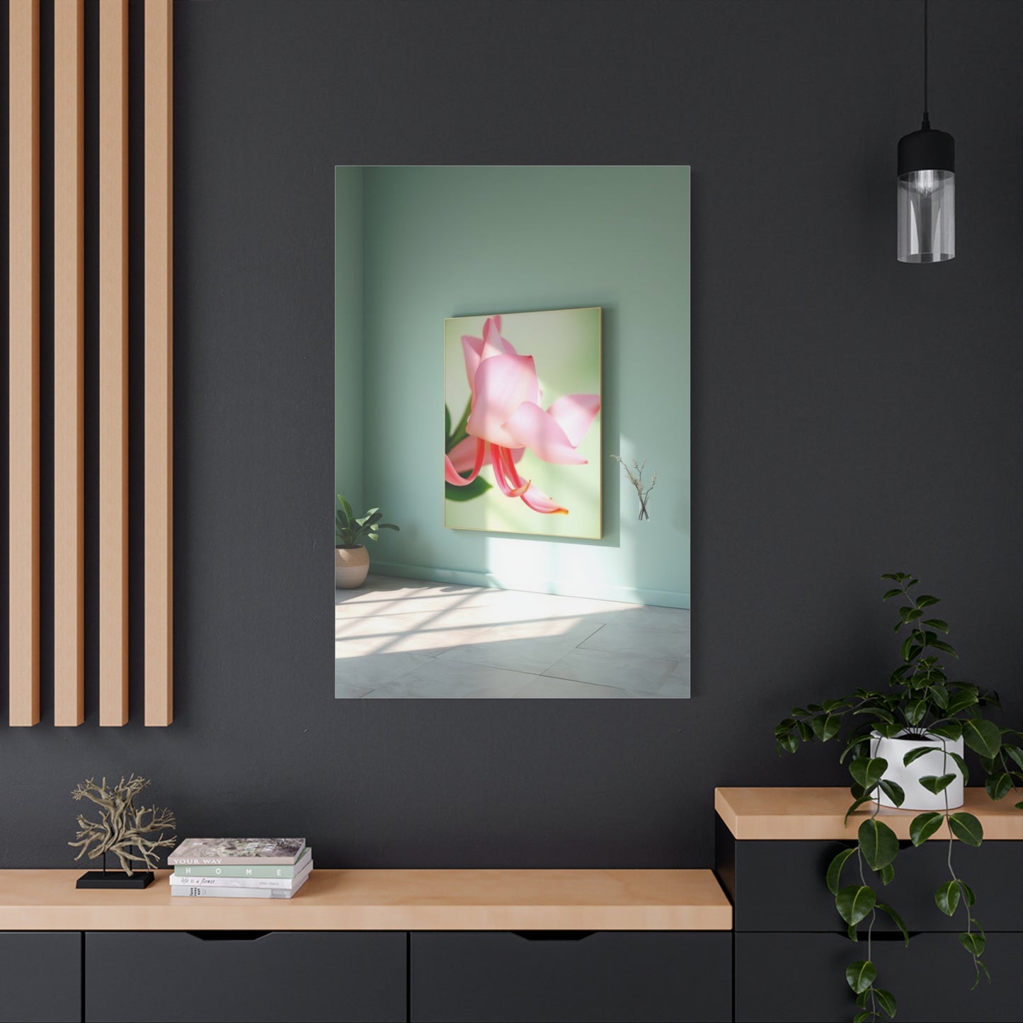 Green & Pink Canvas Art Luxury Canvas Wall Art & Canvas Print