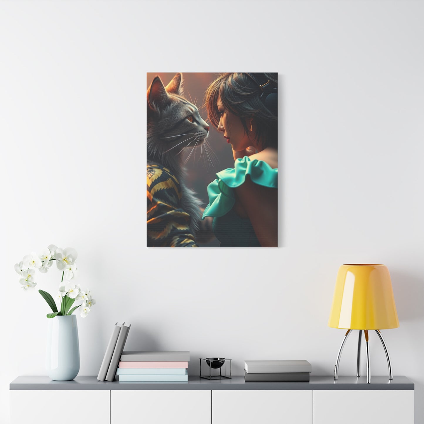 Masterpiece Catfight Art Vision Wall Art & Canvas Print