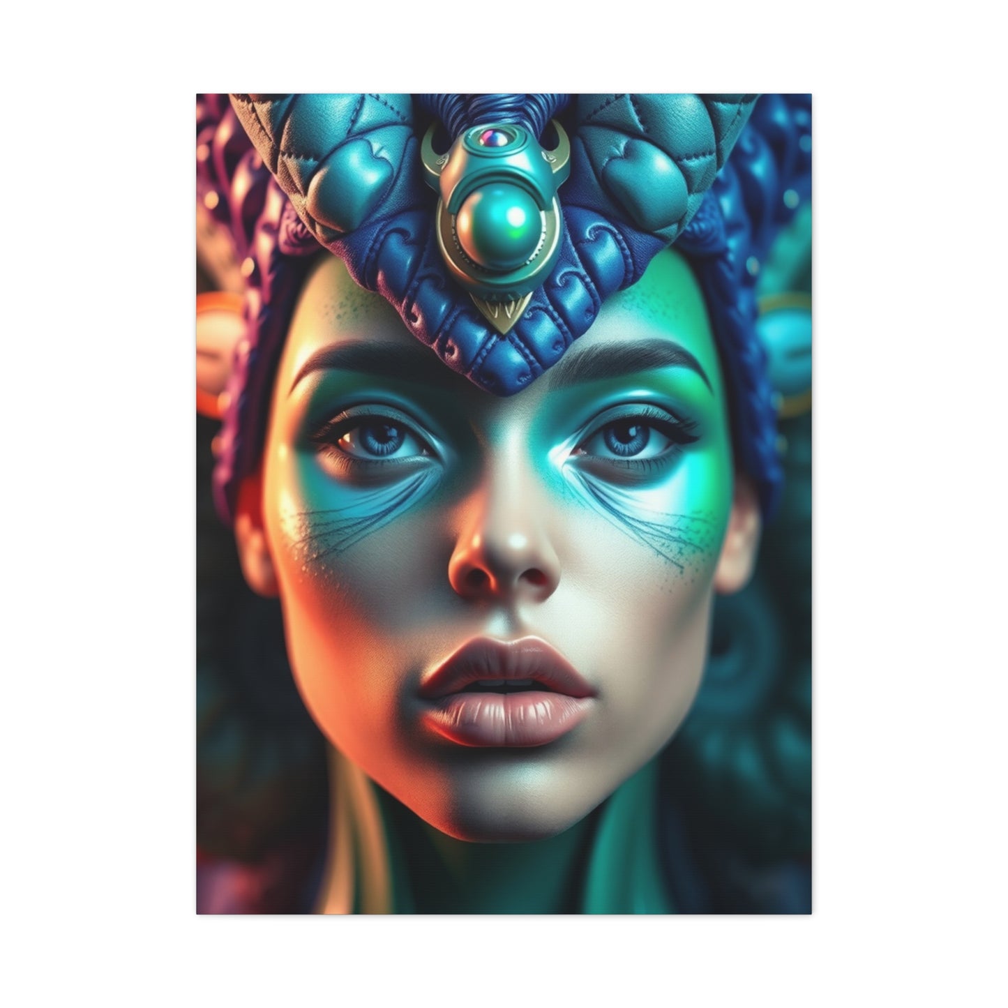 Supreme Blue & Green Art Collection Wall Art & Canvas Print