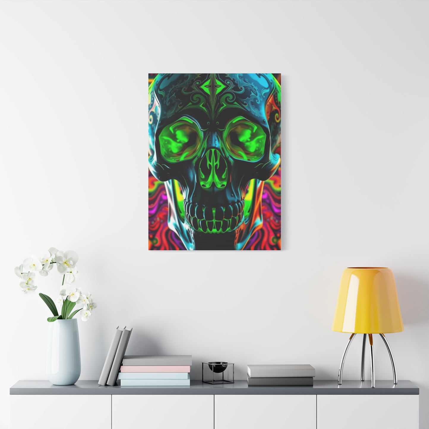 Mystic Skull Kaleidoscope Wall Art & Canvas Print