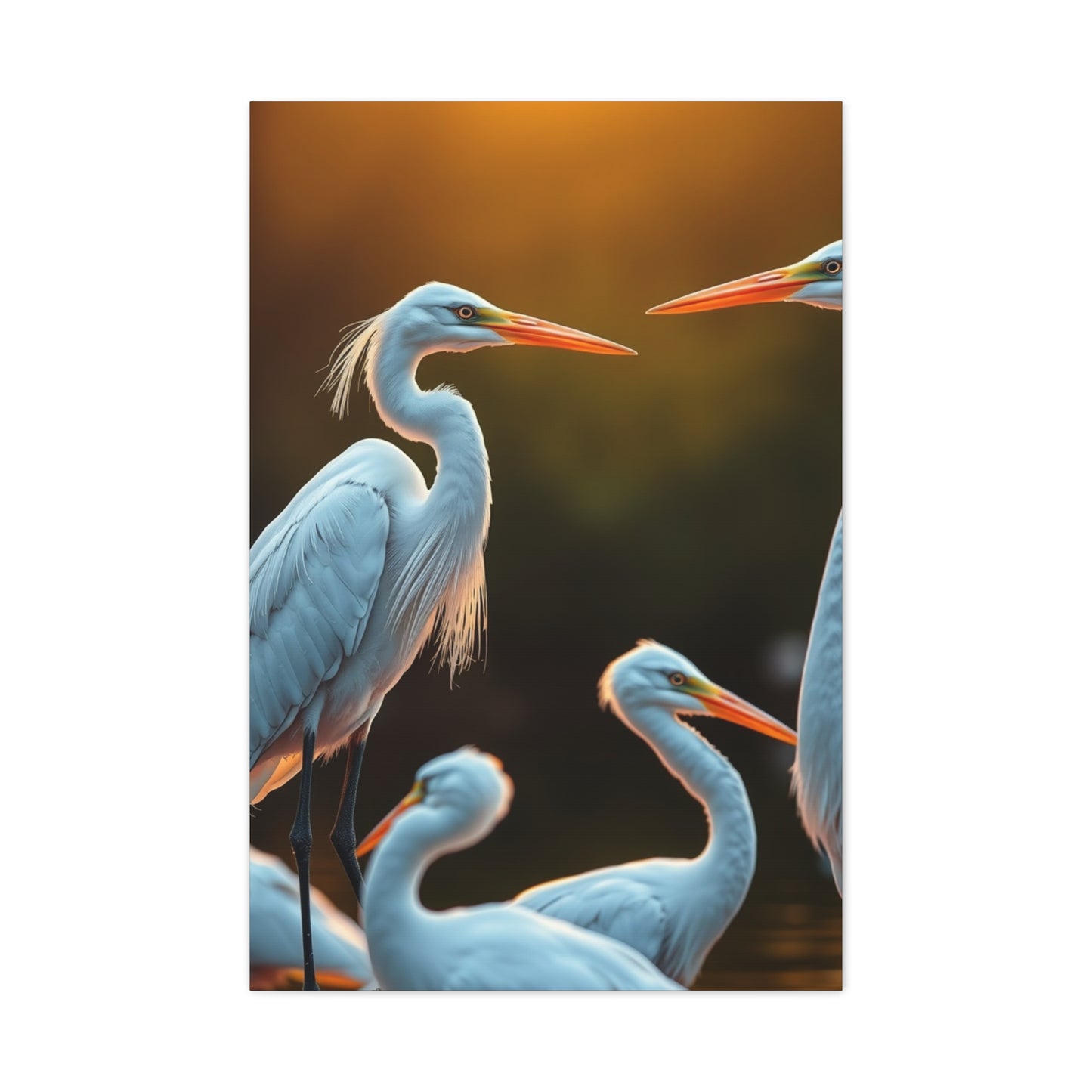 Supreme Herons and Egrets Art Collection Wall Art & Canvas Print