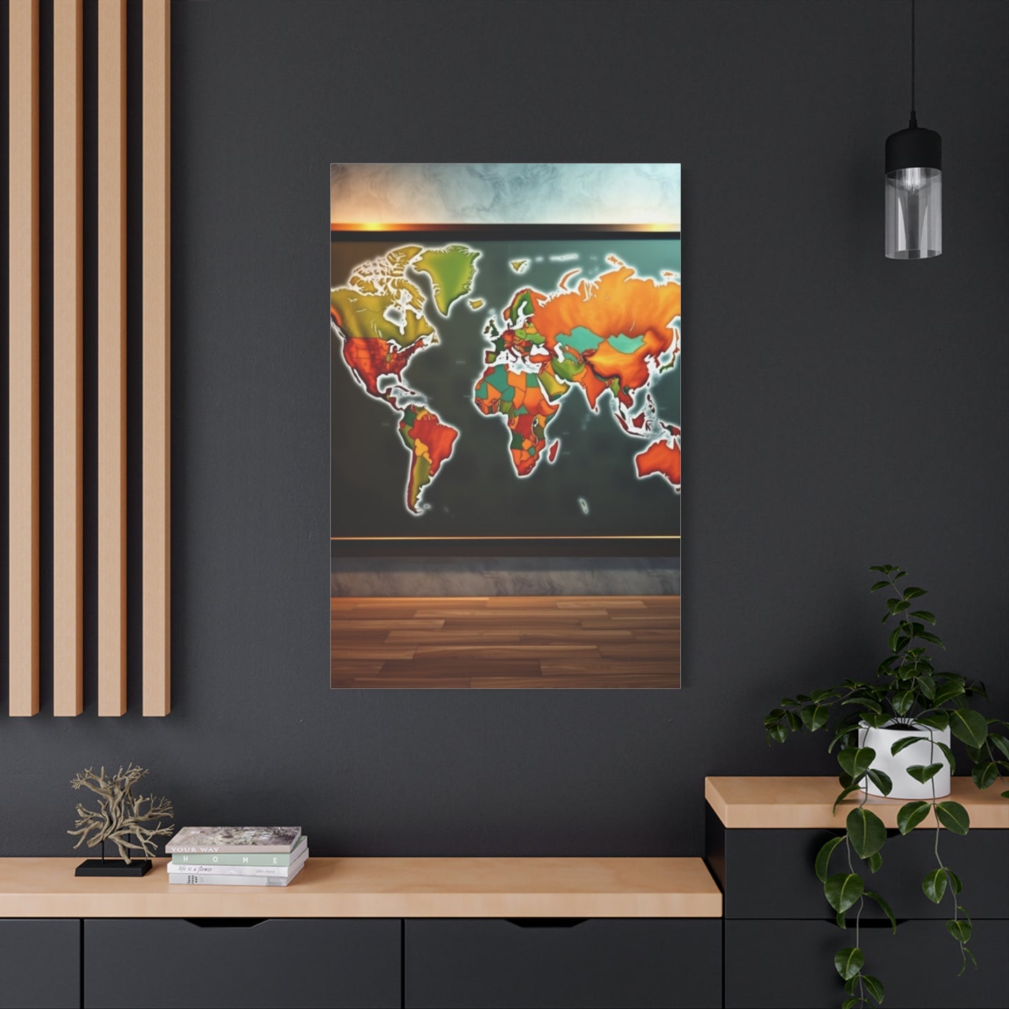 Masterpiece World Map Art Vision Wall Art & Canvas Print