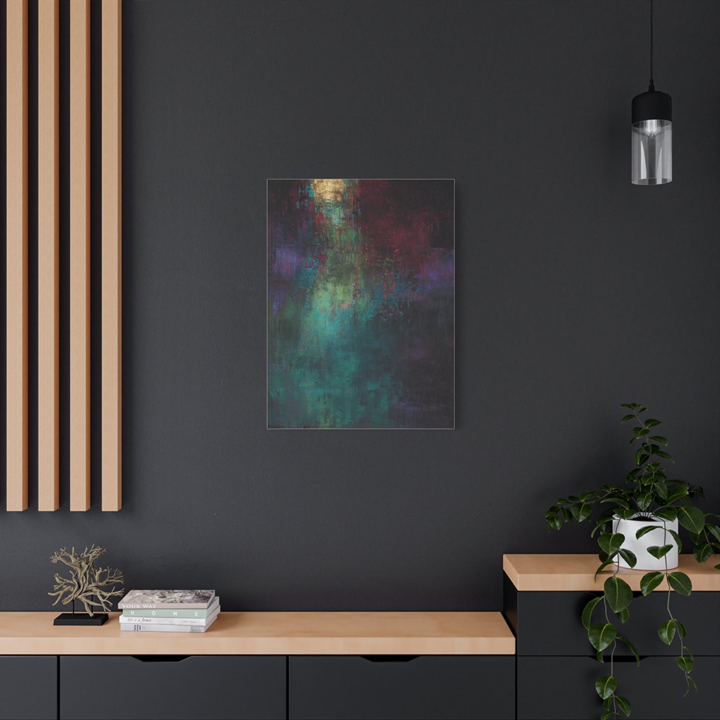 Jewel Tone Abstract Texture Wall Art & Canvas Print
