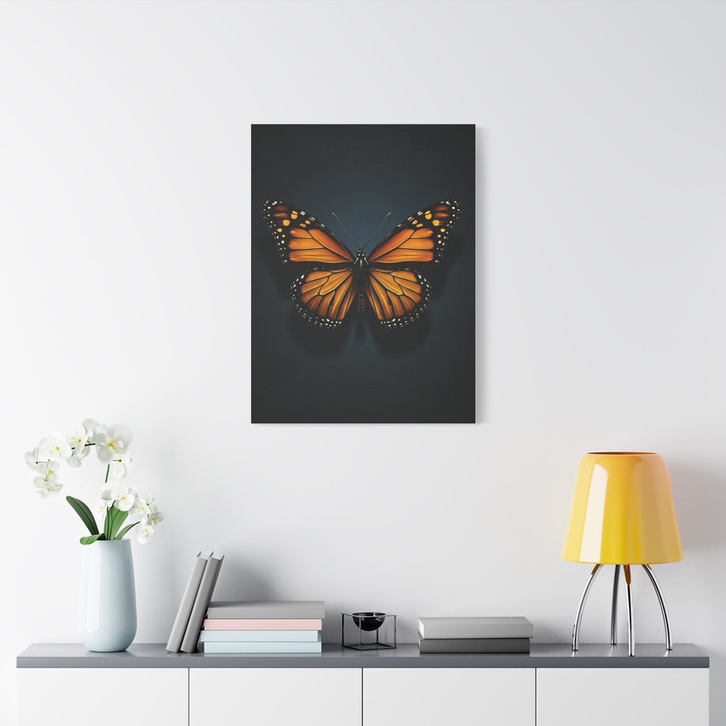 Monarch Butterfly Symmetry Portrait Wall Art & Canvas Prints