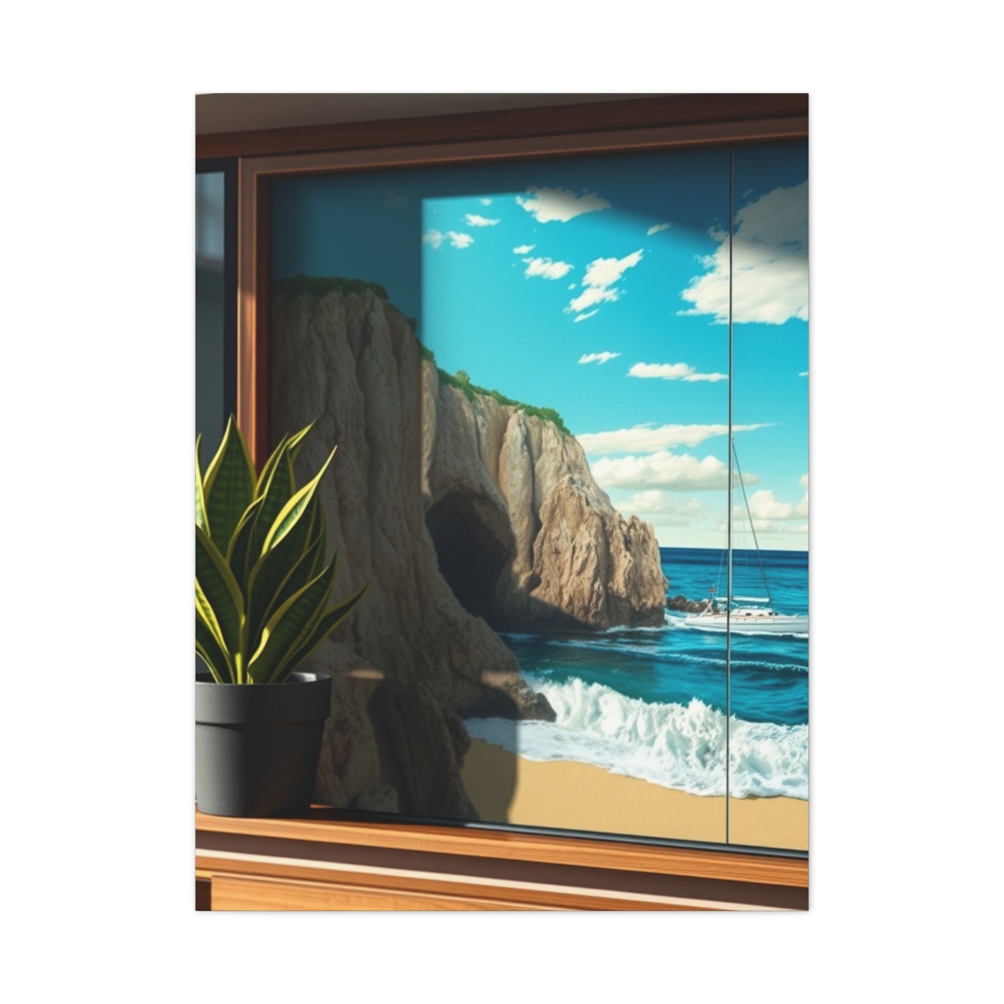 Azure Horizon Masterpiece Wall Art & Canvas Print