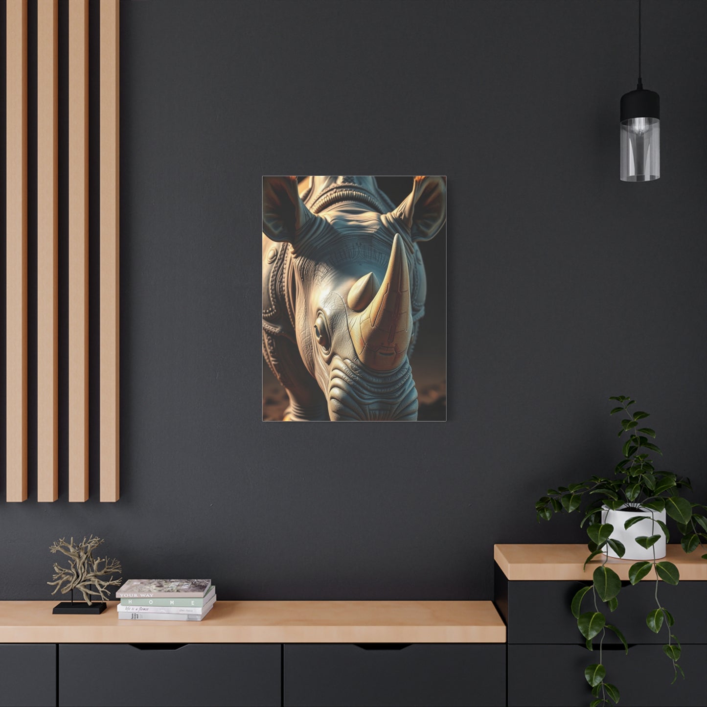 Rhinoceros Art Refined Canvas Wall Art & Canvas Print