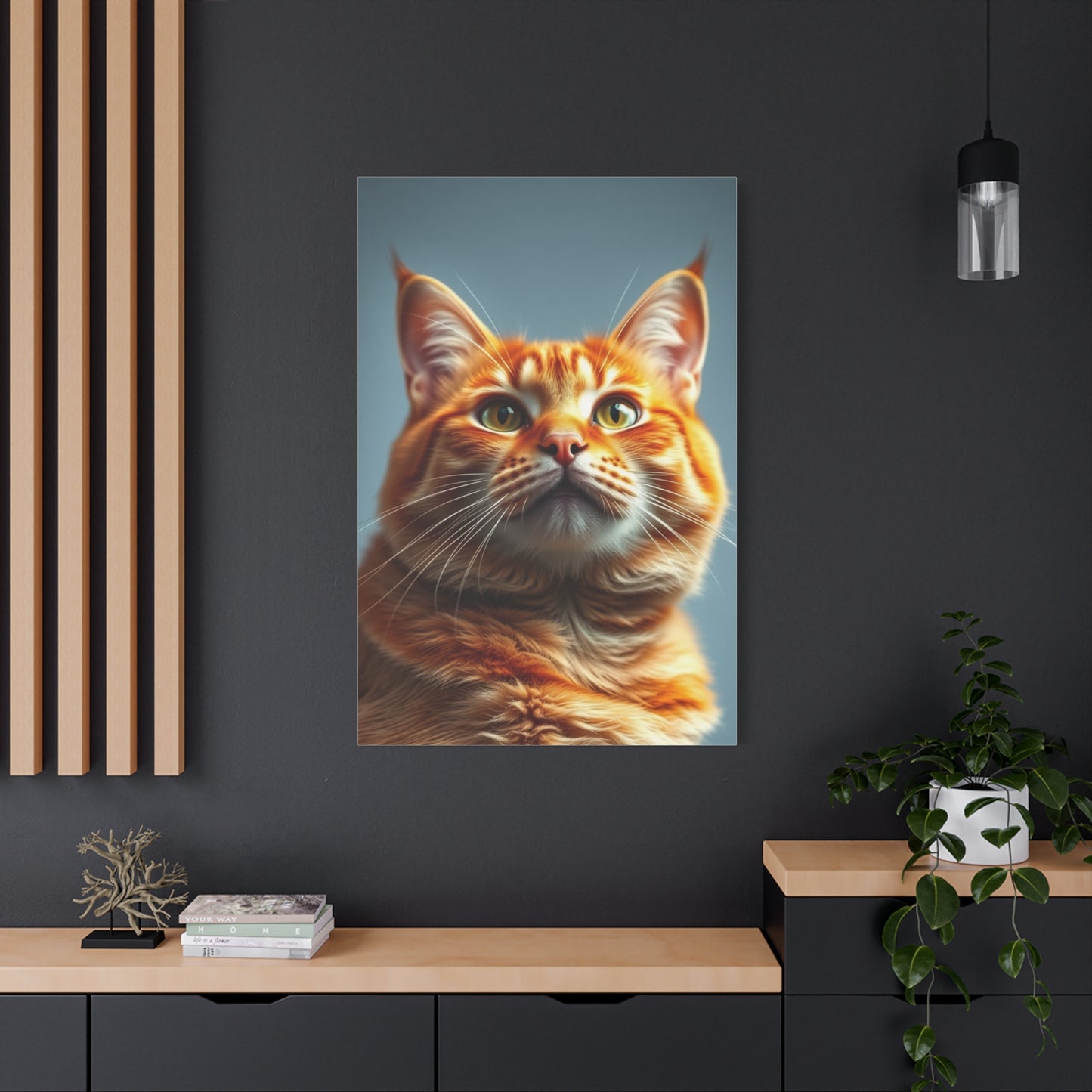Orange Cat Art Luxury Canvas Wall Art & Canvas Print