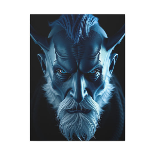 Vision Navy Blue Art Art Wall Art & Canvas Print