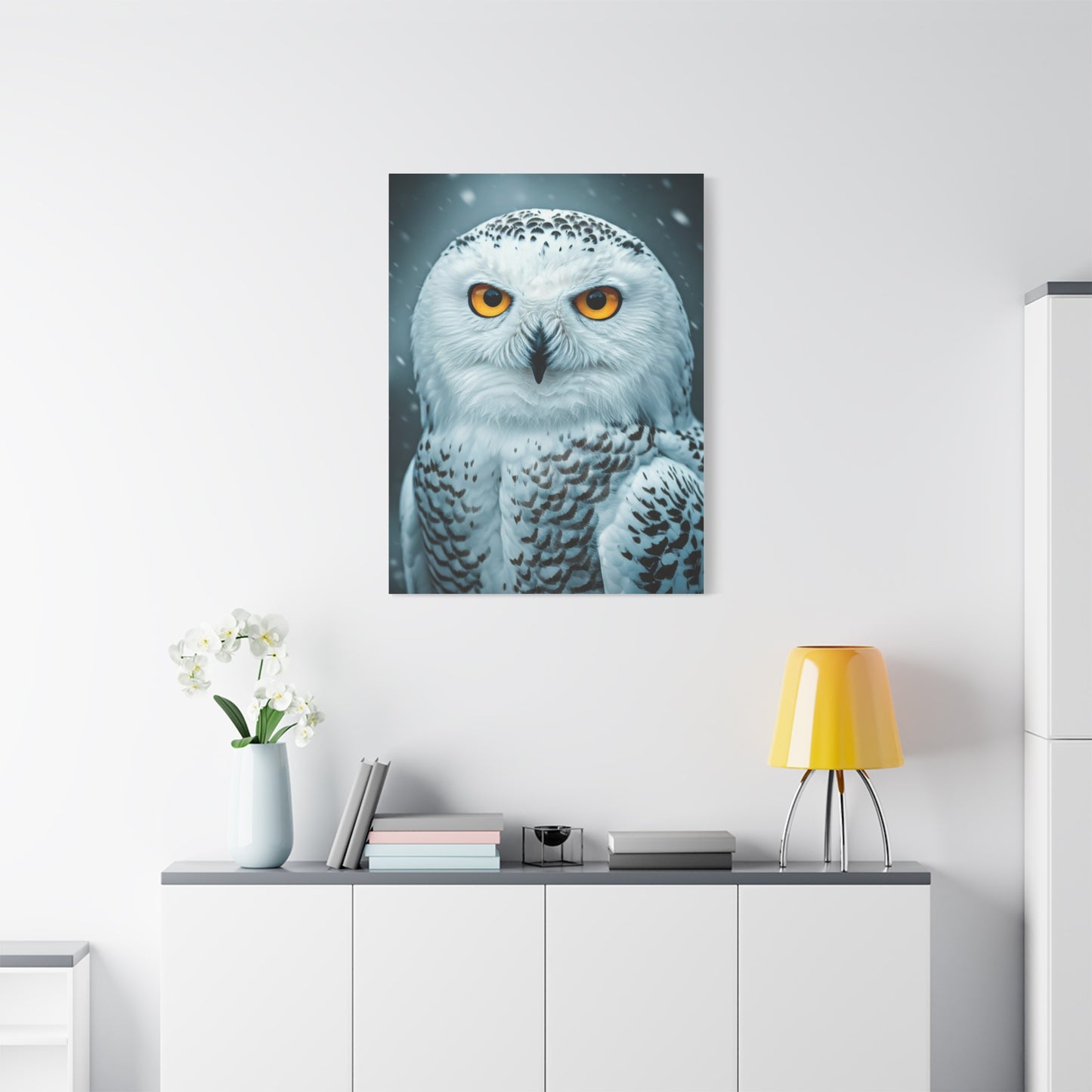 Snowy Owl with Golden Eyes Wall Art & Canvas Prints