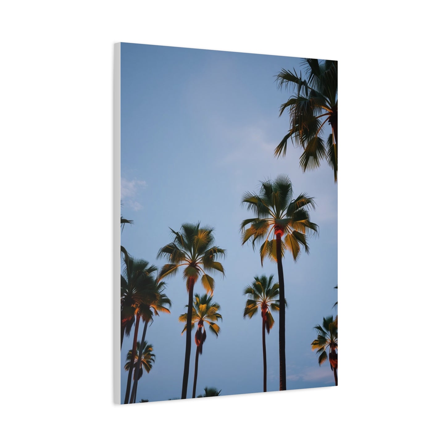 Elysian Palms Portrait Wall Art & Canvas Print