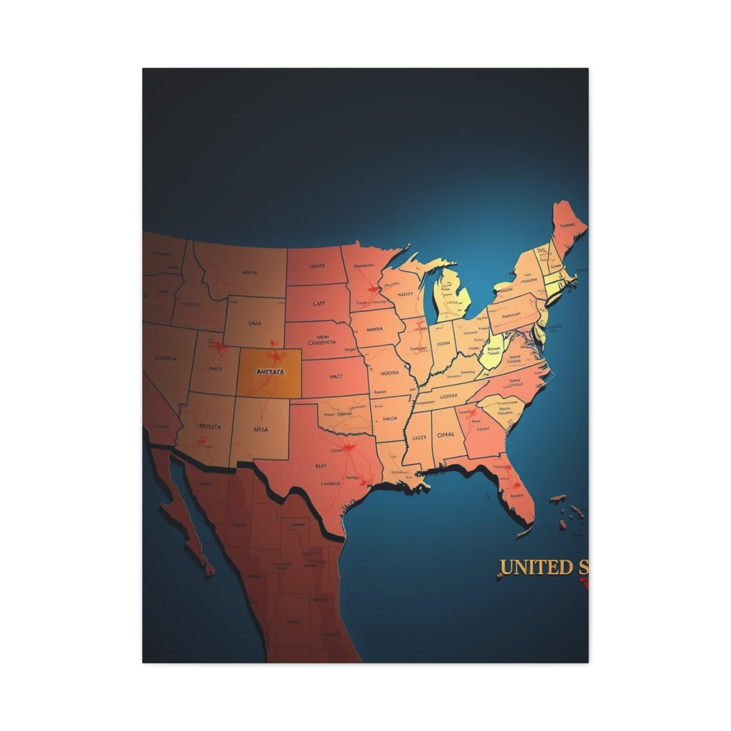 Patriotic Panorama Art Wall Art & Canvas Print