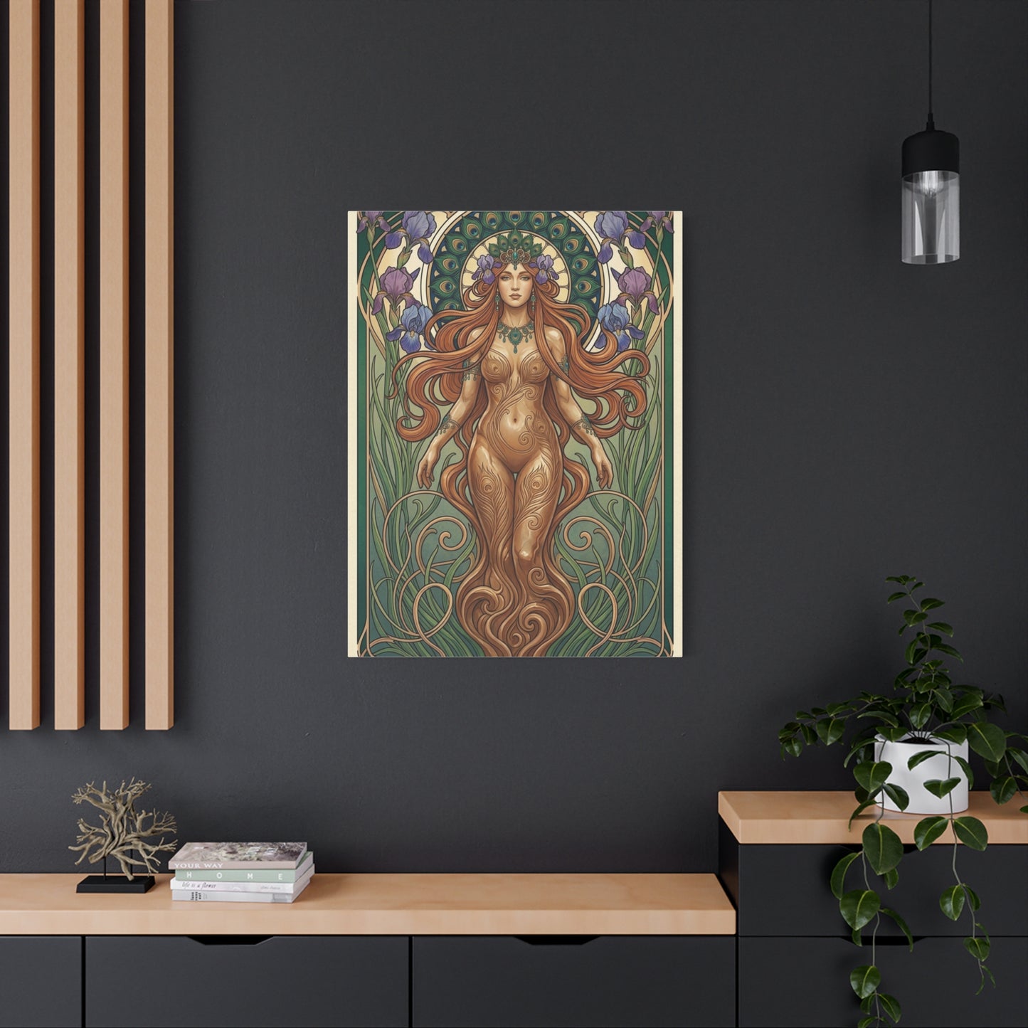 Art Nouveau Goddess Figure Wall Art & Canvas Print