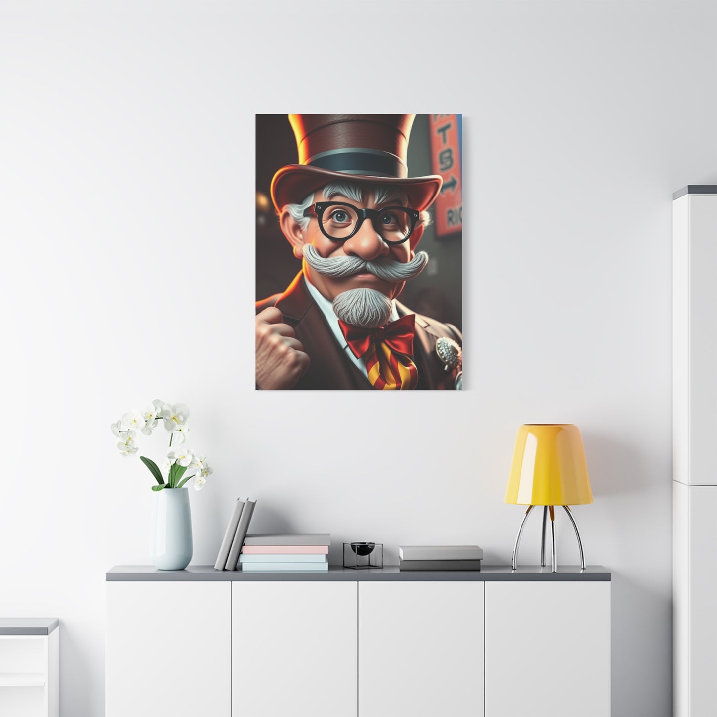 Vision Rich Uncle Pennybags Art Art Wall Art & Canvas Print