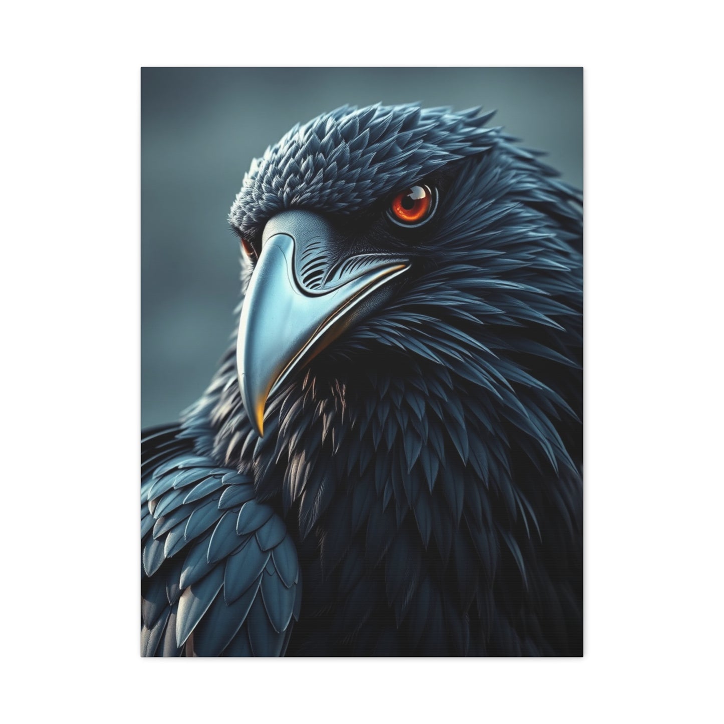 Obsidian Wing Elegance wall art & canvas print