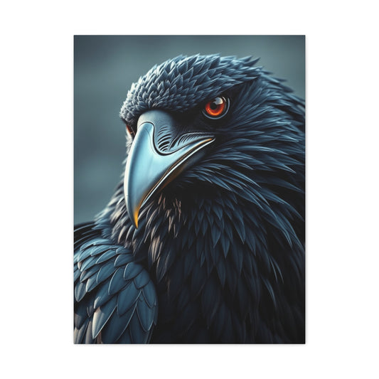 Obsidian Wing Elegance wall art & canvas print