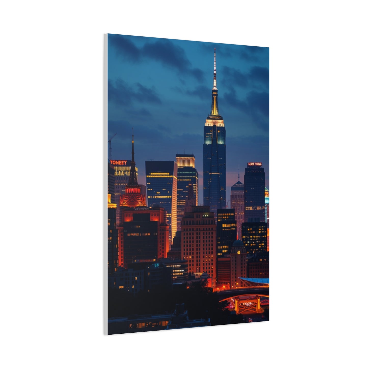 Vision City Skylines Art Art Wall Art & Canvas Print