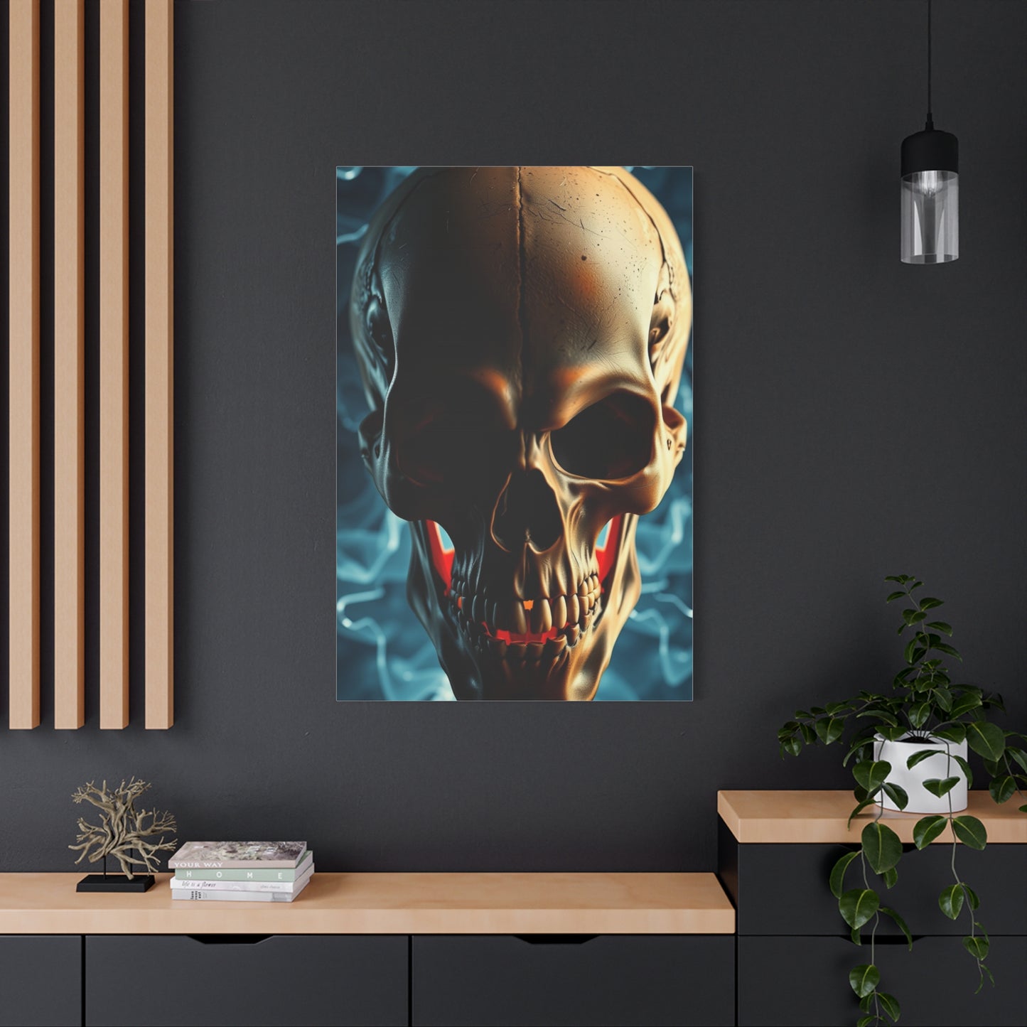 Decadent Skull Impression Wall Art & Canvas Print