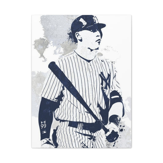 Blue Baseball Drawing Wall Art & Canvas Prints