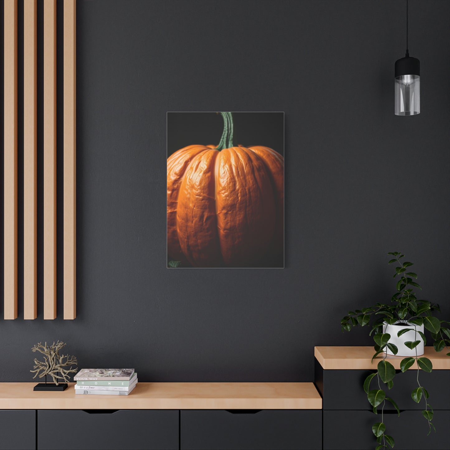 Regal Pumpkin Panorama wall art & canvas print