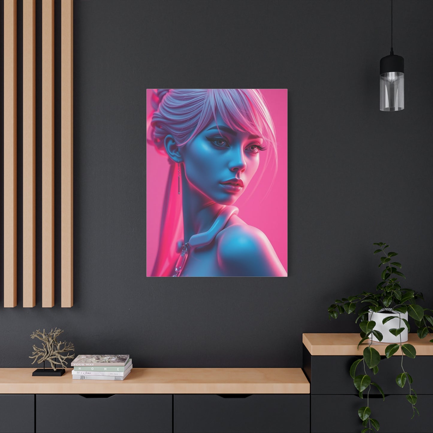 Rose Gold Illumination Canvas Wall Art & Canvas Print