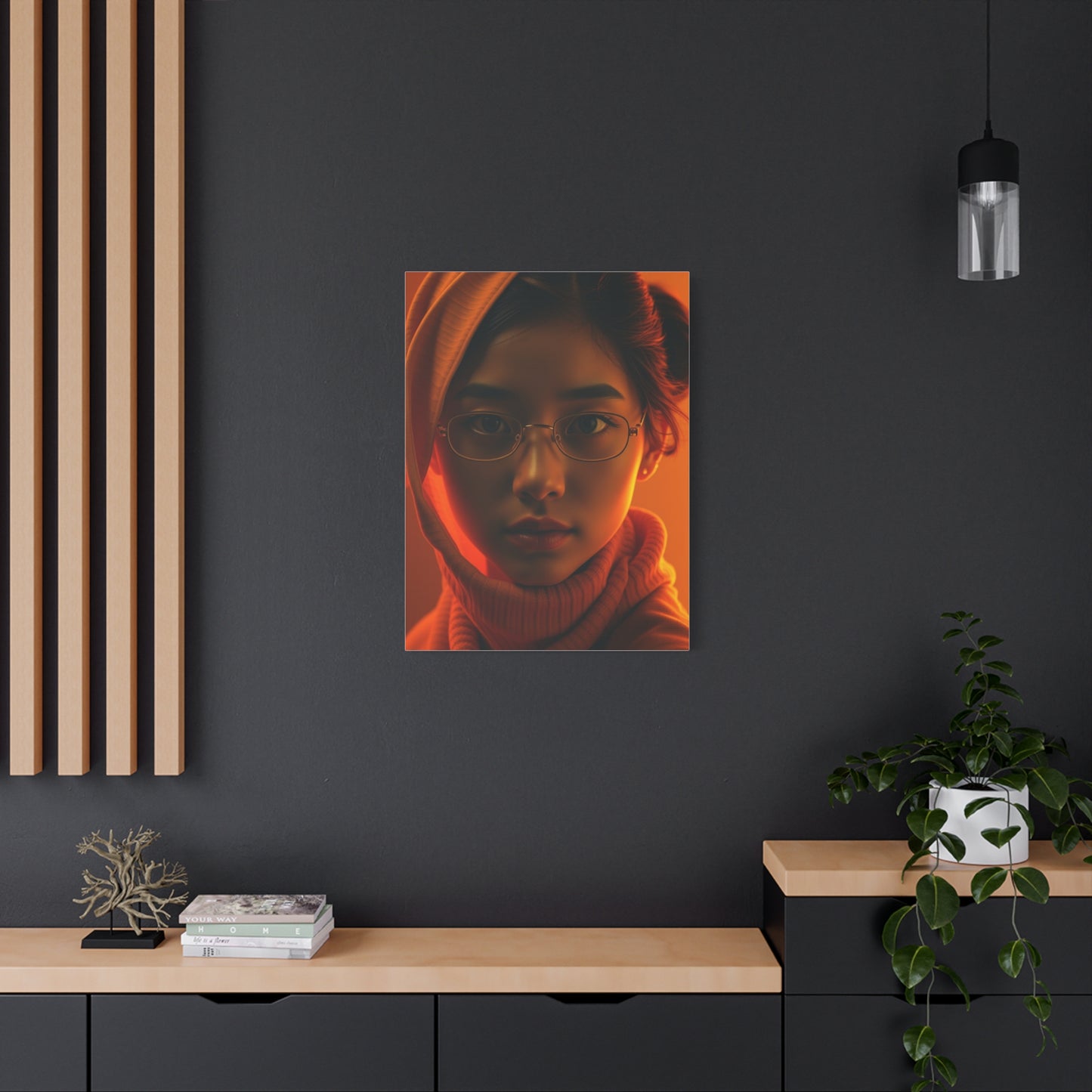 Saffron Symphony Canvas Wall Art & Canvas Print