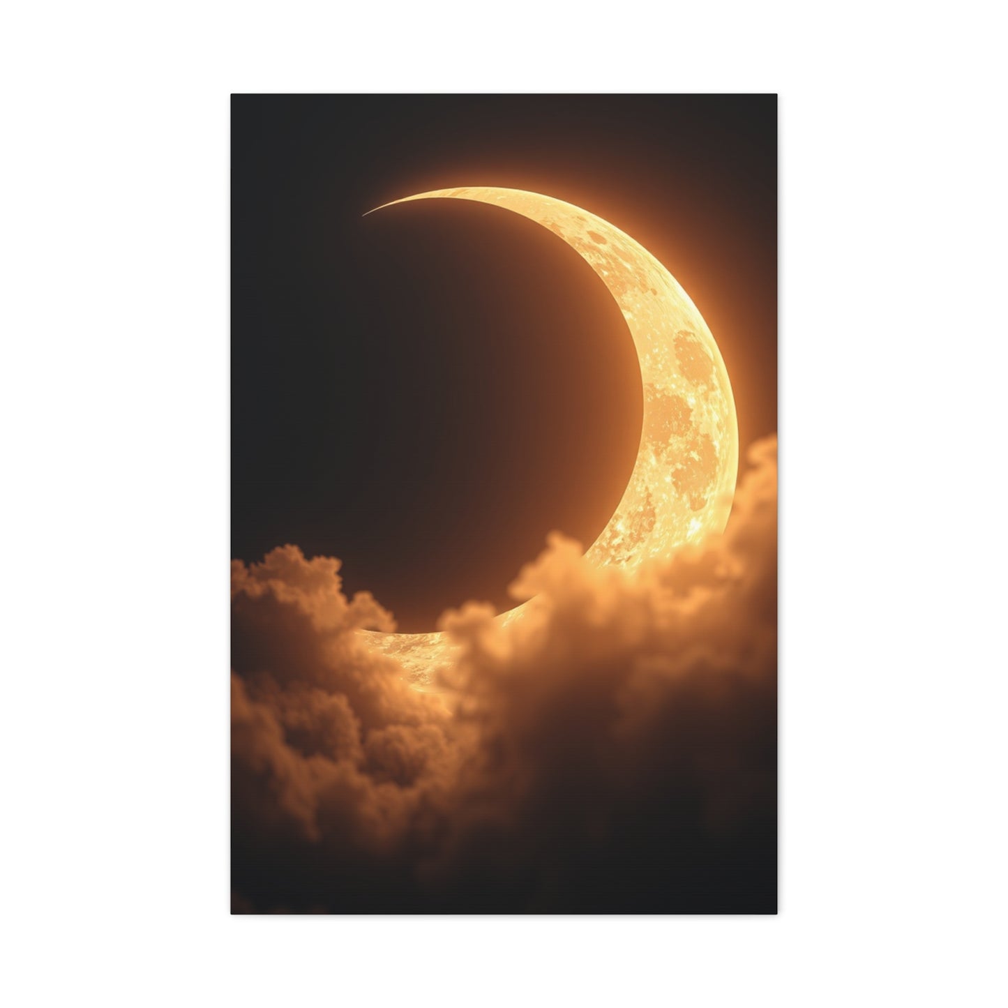 Crescent Moon Art Luxury Canvas Wall Art & Canvas Print