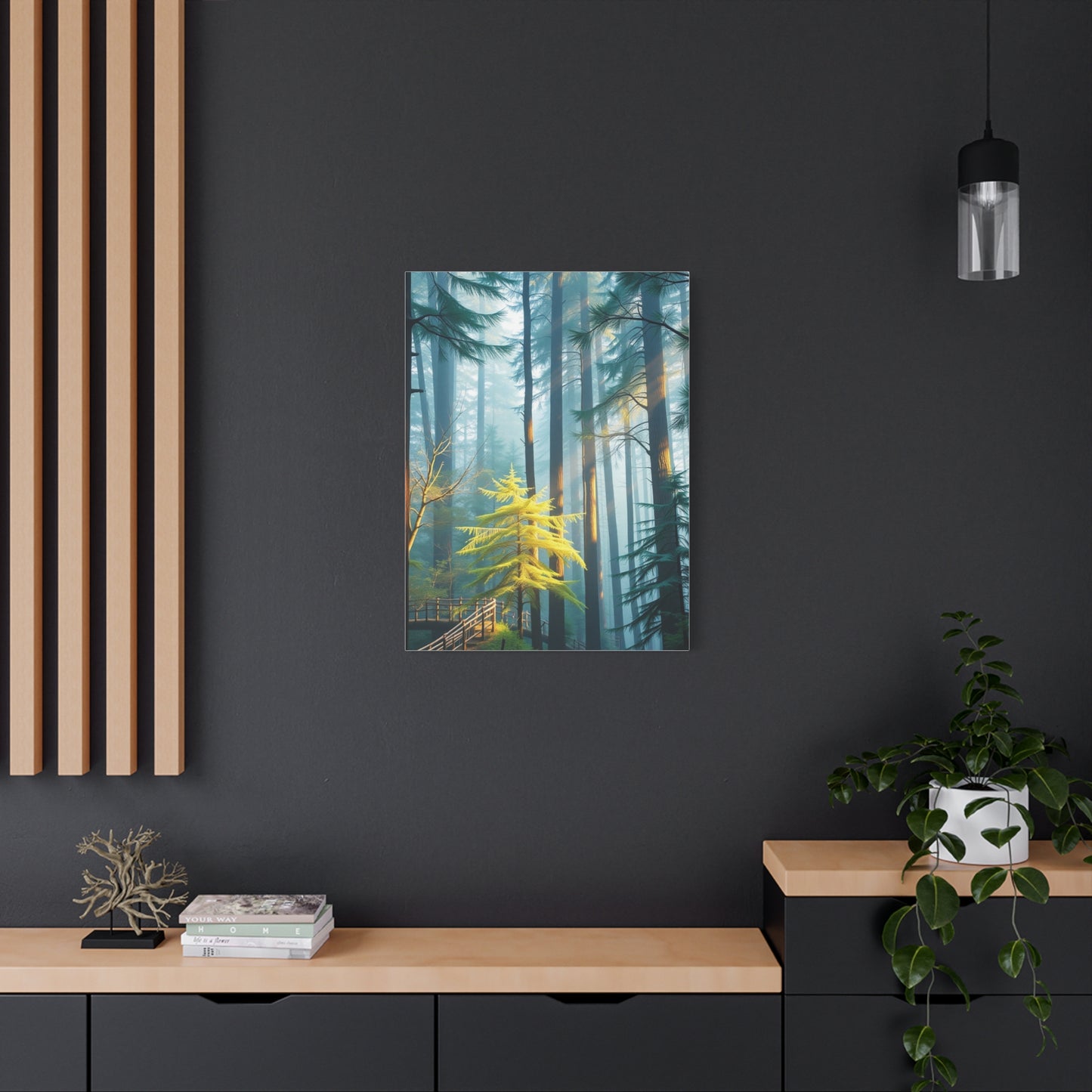 Leafy Tranquility Masterpiece Wall Art & Canvas Print