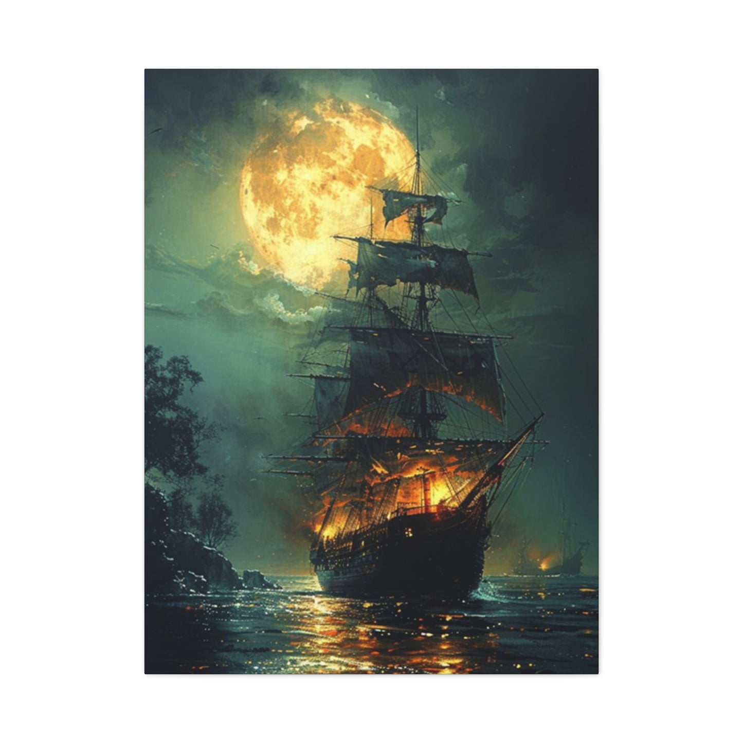 Large Ship Sailing Painting Wall Art & Canvas Prints