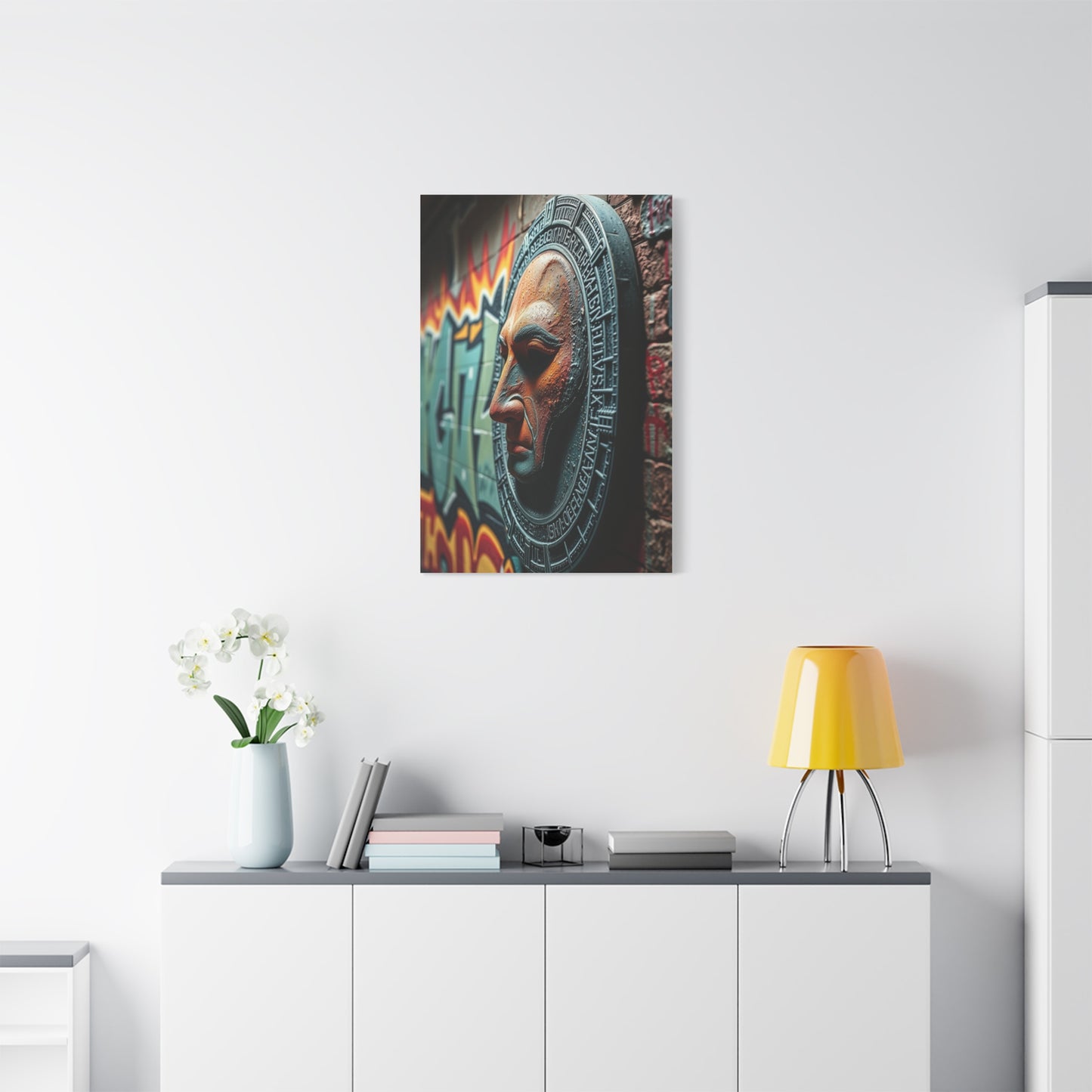 Polished Graffiti Illumination Wall Art & Canvas Print