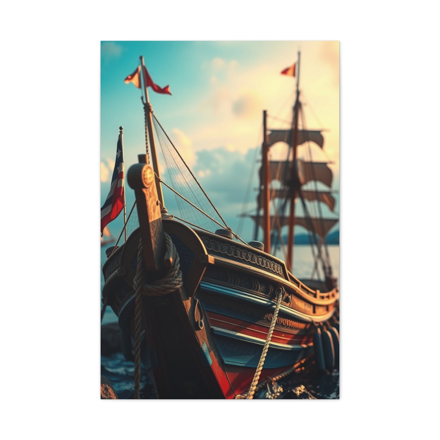 Seafaring Serenity Art Wall Art & Canvas Print