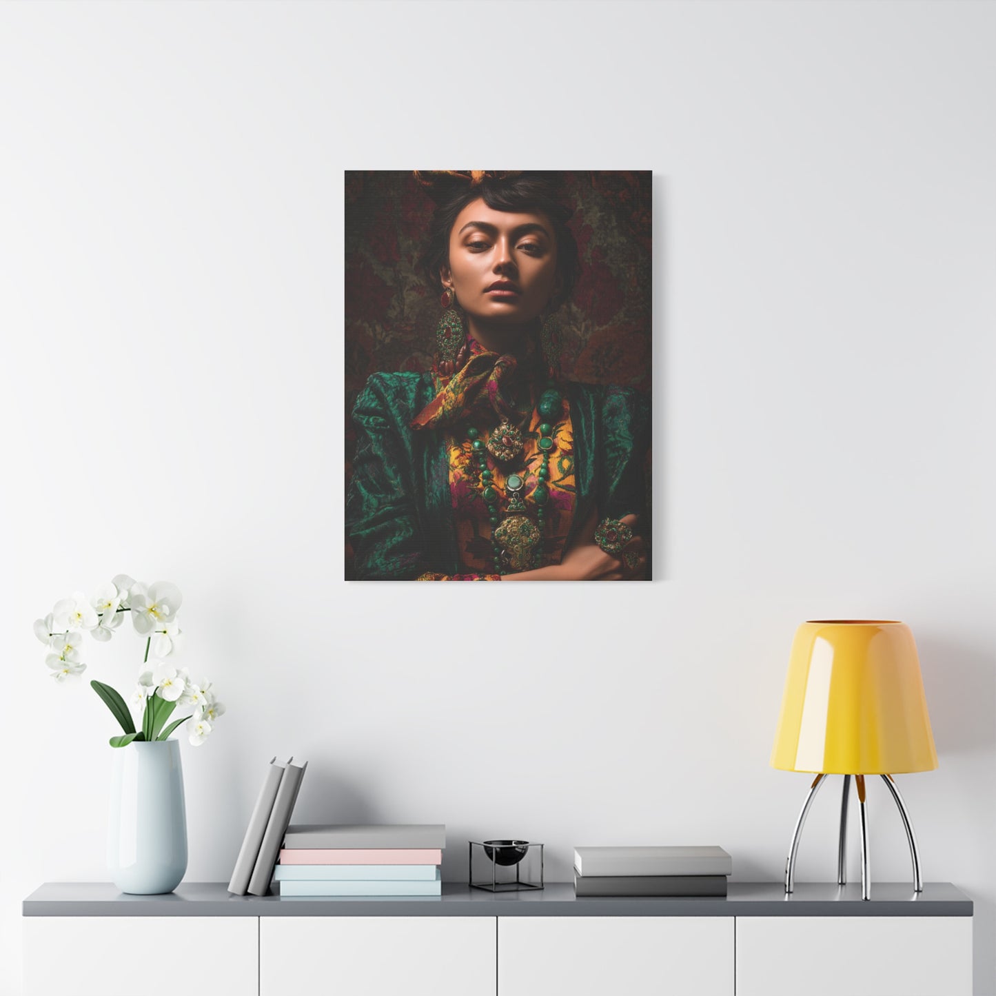 Cultural Jewel Tone Portrait Wall Art & Canvas Print