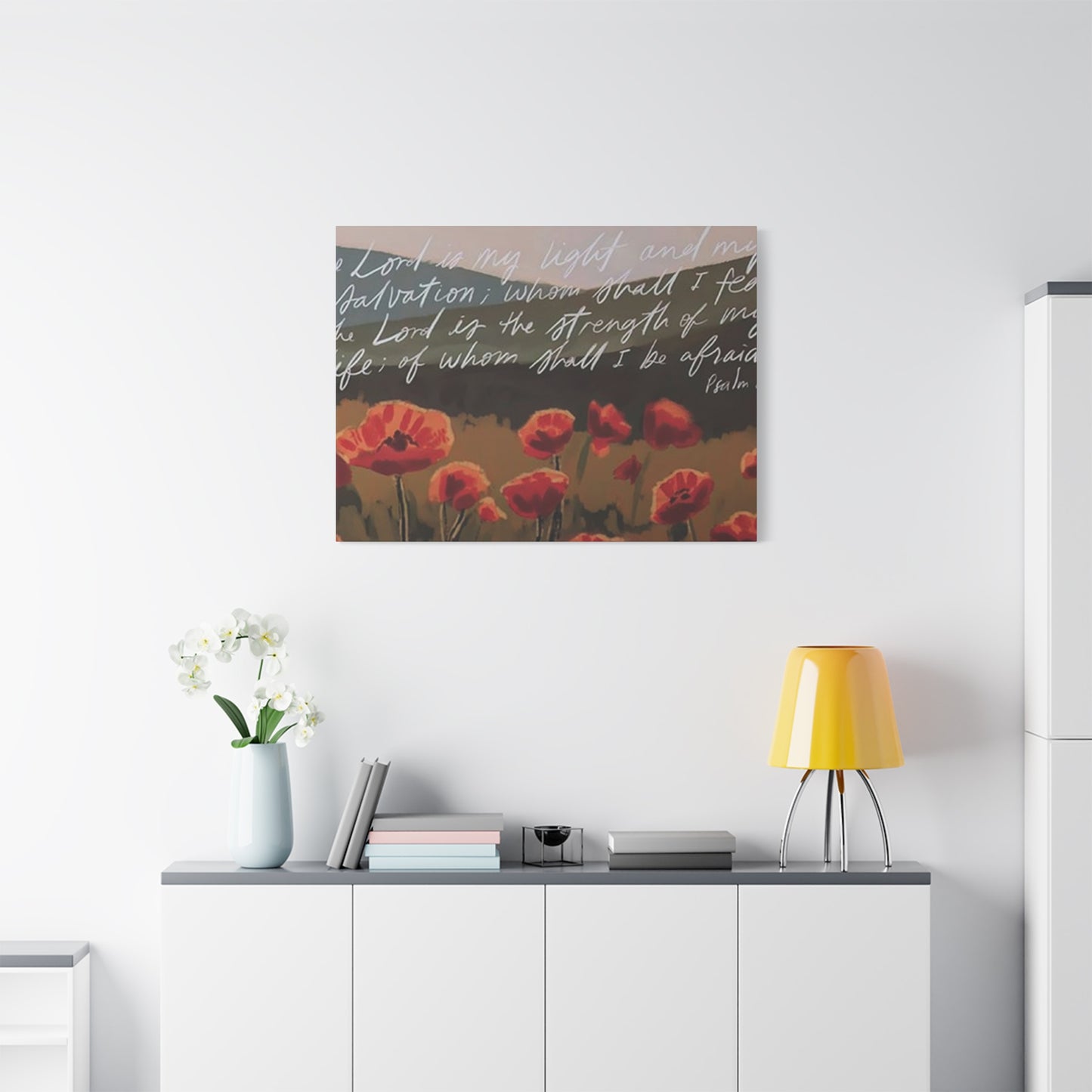 Flowers and Scripture Wall Art & Canvas Prints