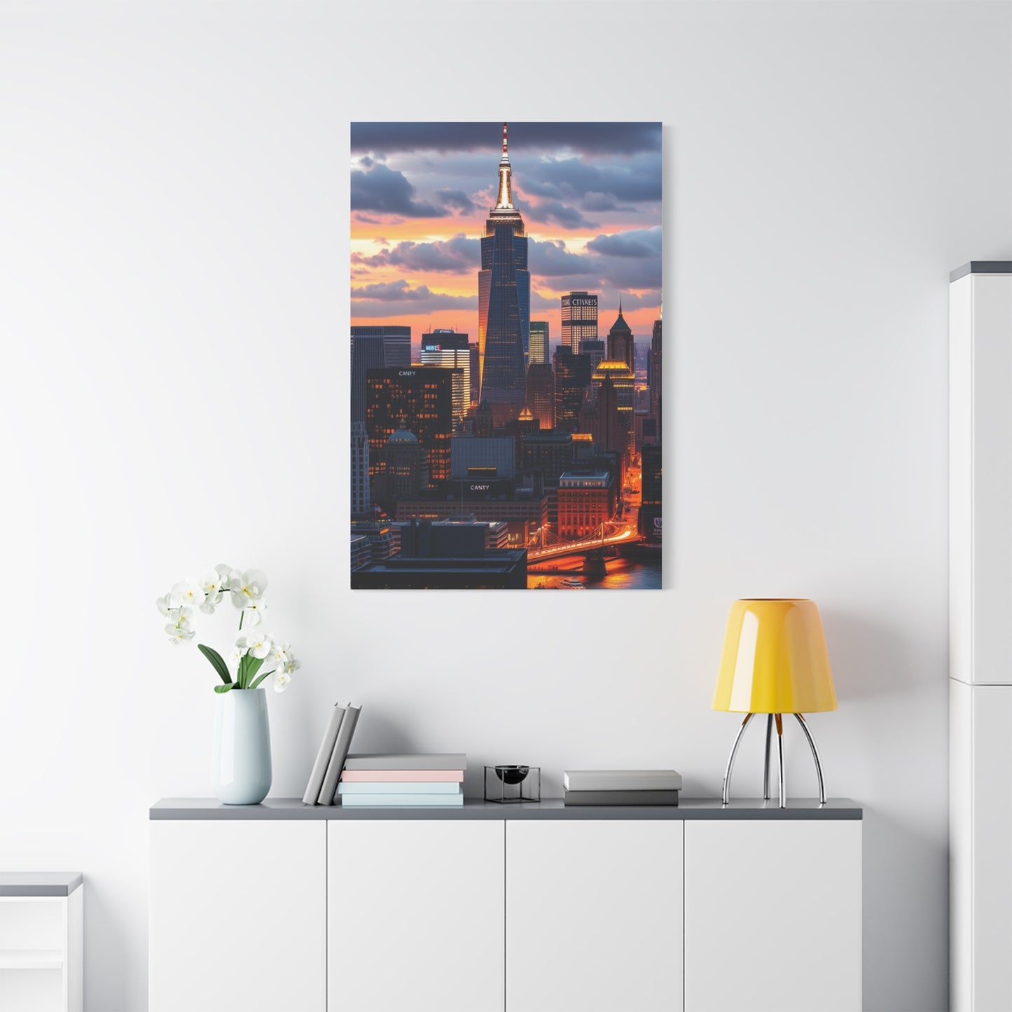 Supreme NYC Skyline Art Collection Wall Art & Canvas Print