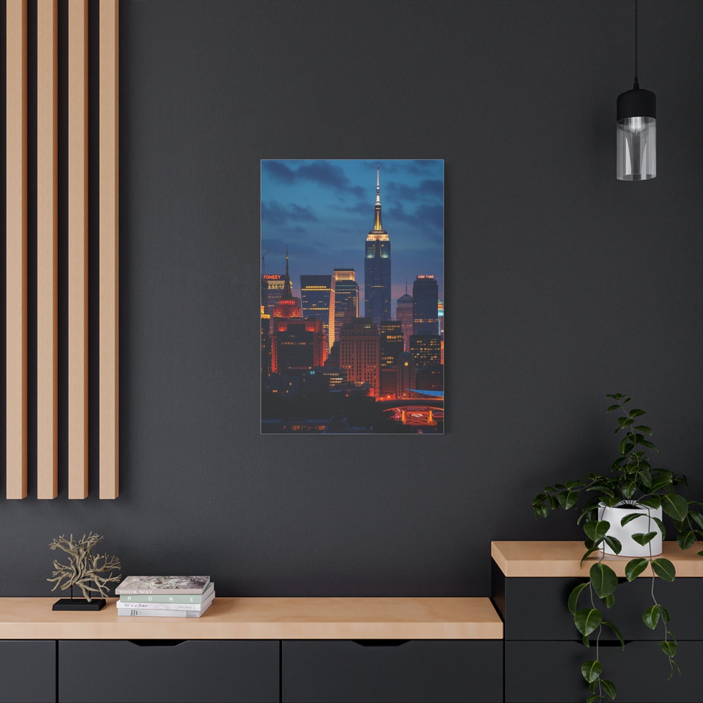 Vision City Skylines Art Art Wall Art & Canvas Print