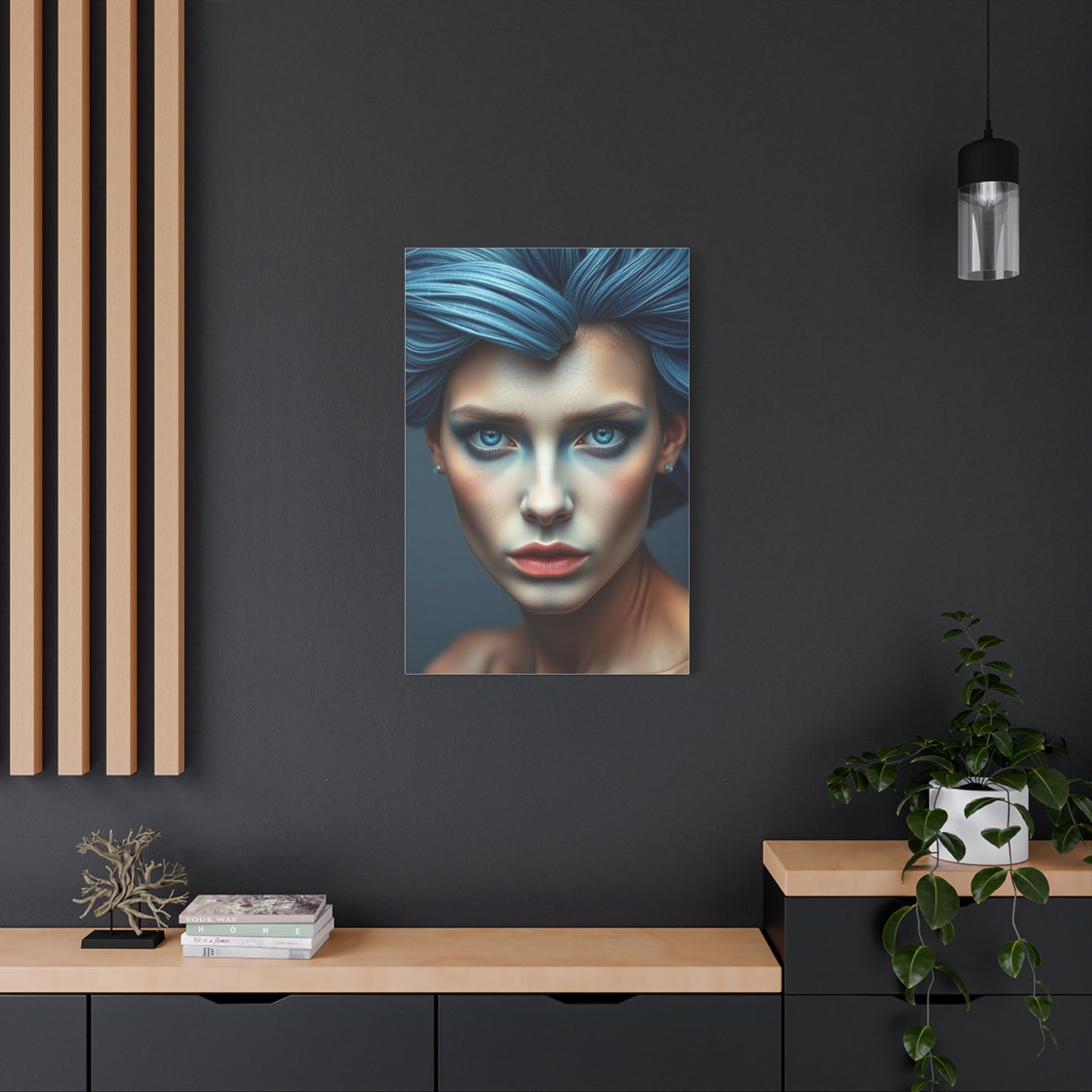 Blue & Gray Art Refined Canvas Wall Art & Canvas Print